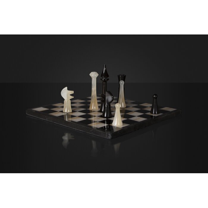 Glossy Black Chess Game $551