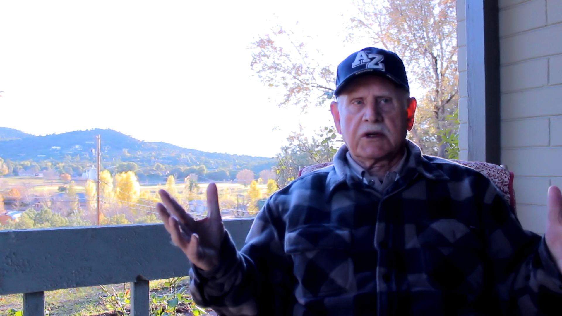 I LOVE this man! In the midst of recording his Personal History and I couldn't be more excited about it. This is a still from the video I am working on, but I love spectacular view from his house in Payson. 