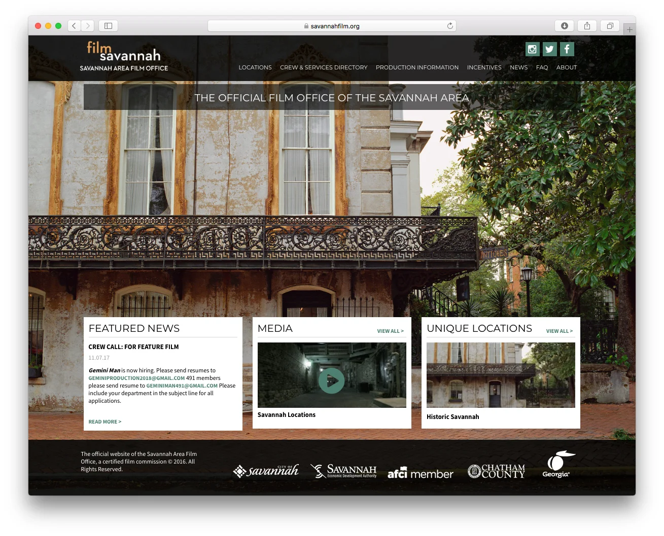   Savannah Film commission  