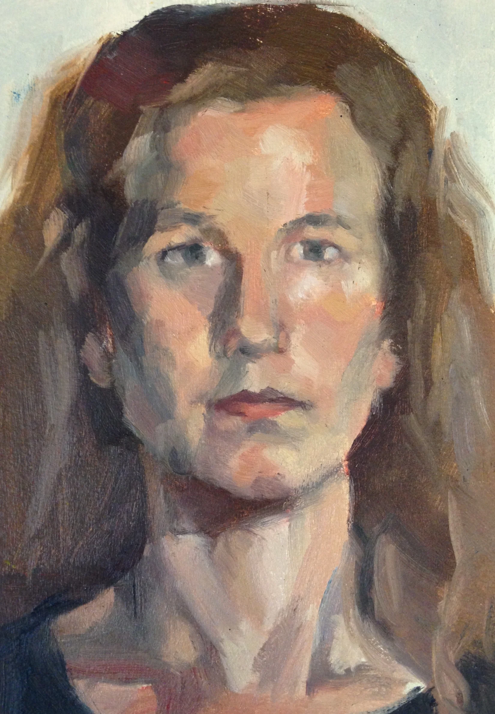 Oil on gessoed paper 10x14 inches 2015