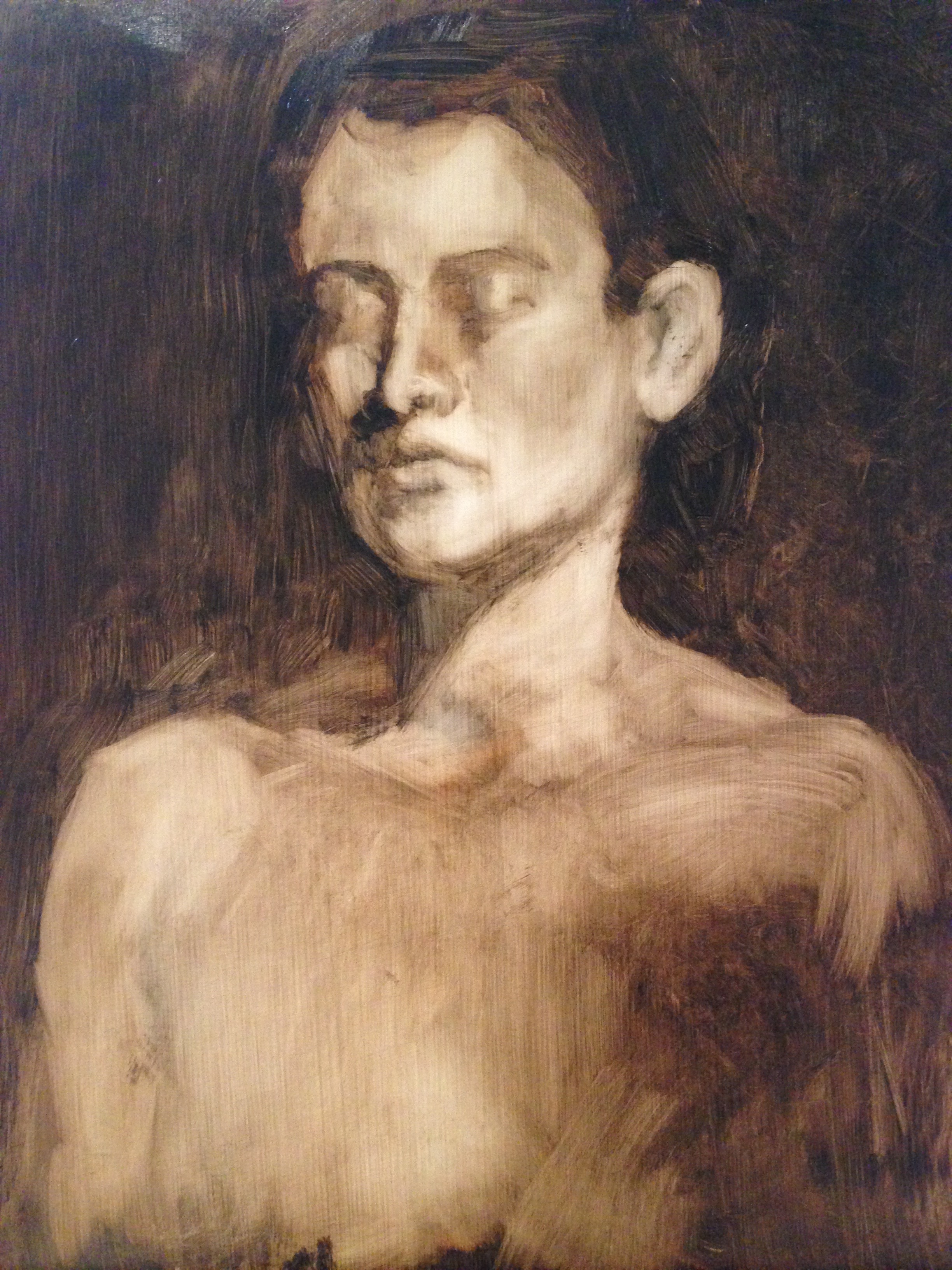 Oil on gessoed paper 10.5x15 inches 2015