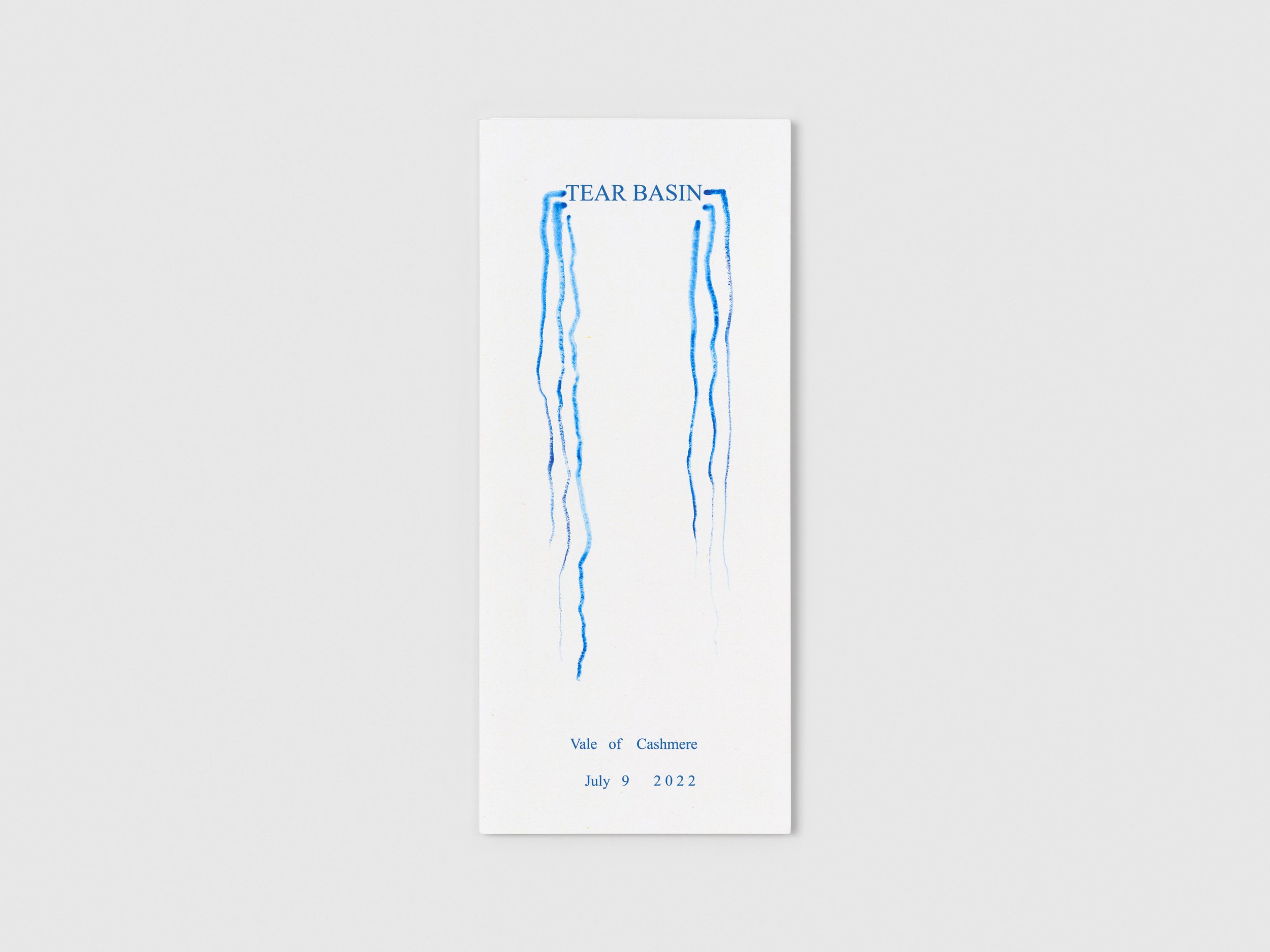 tear basin pamphlet, front  