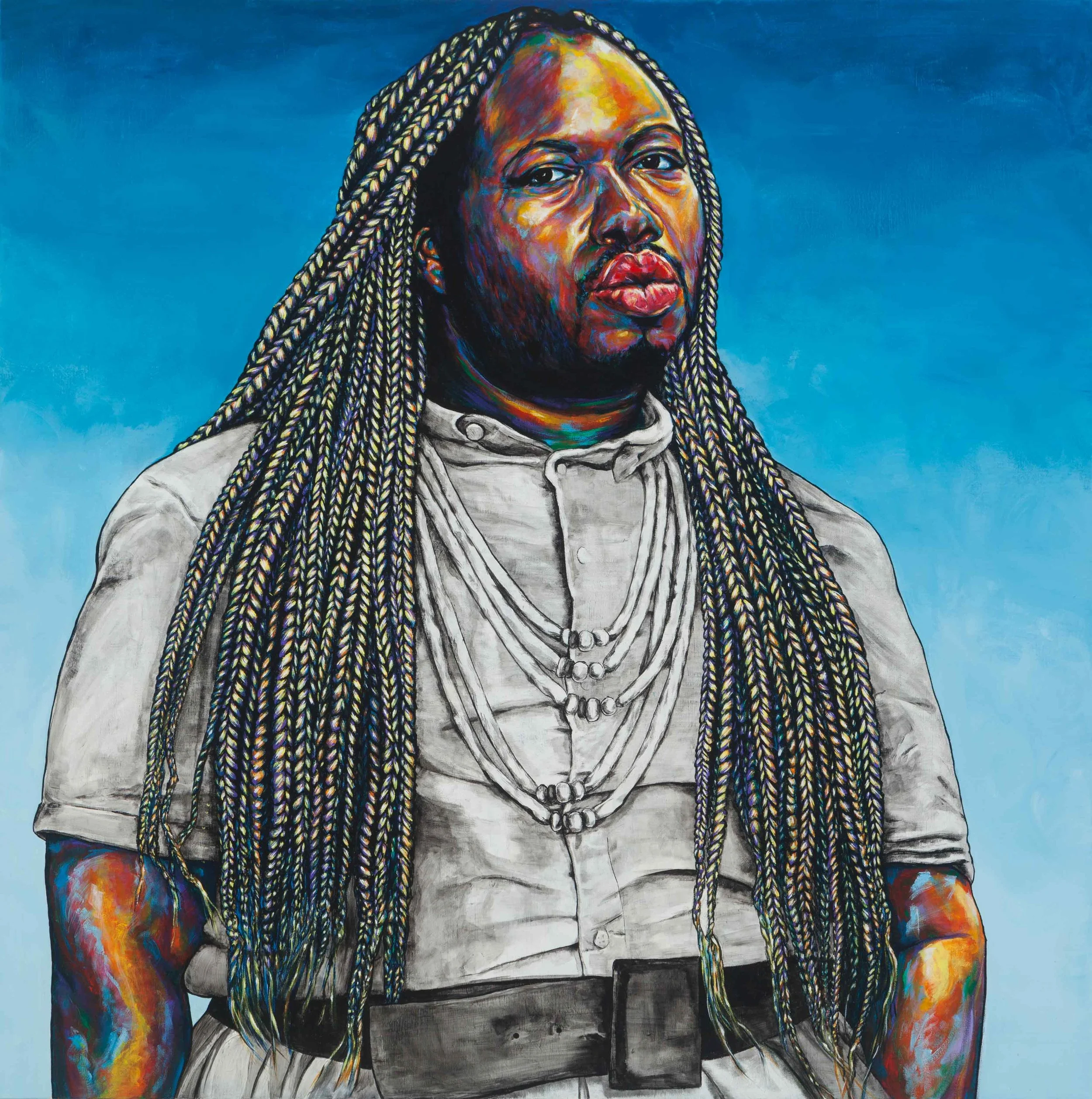 Ceruan, @ceraunthedivanun .Washington, D.C. USA. Acrylic on canvas. 48” x 48”.