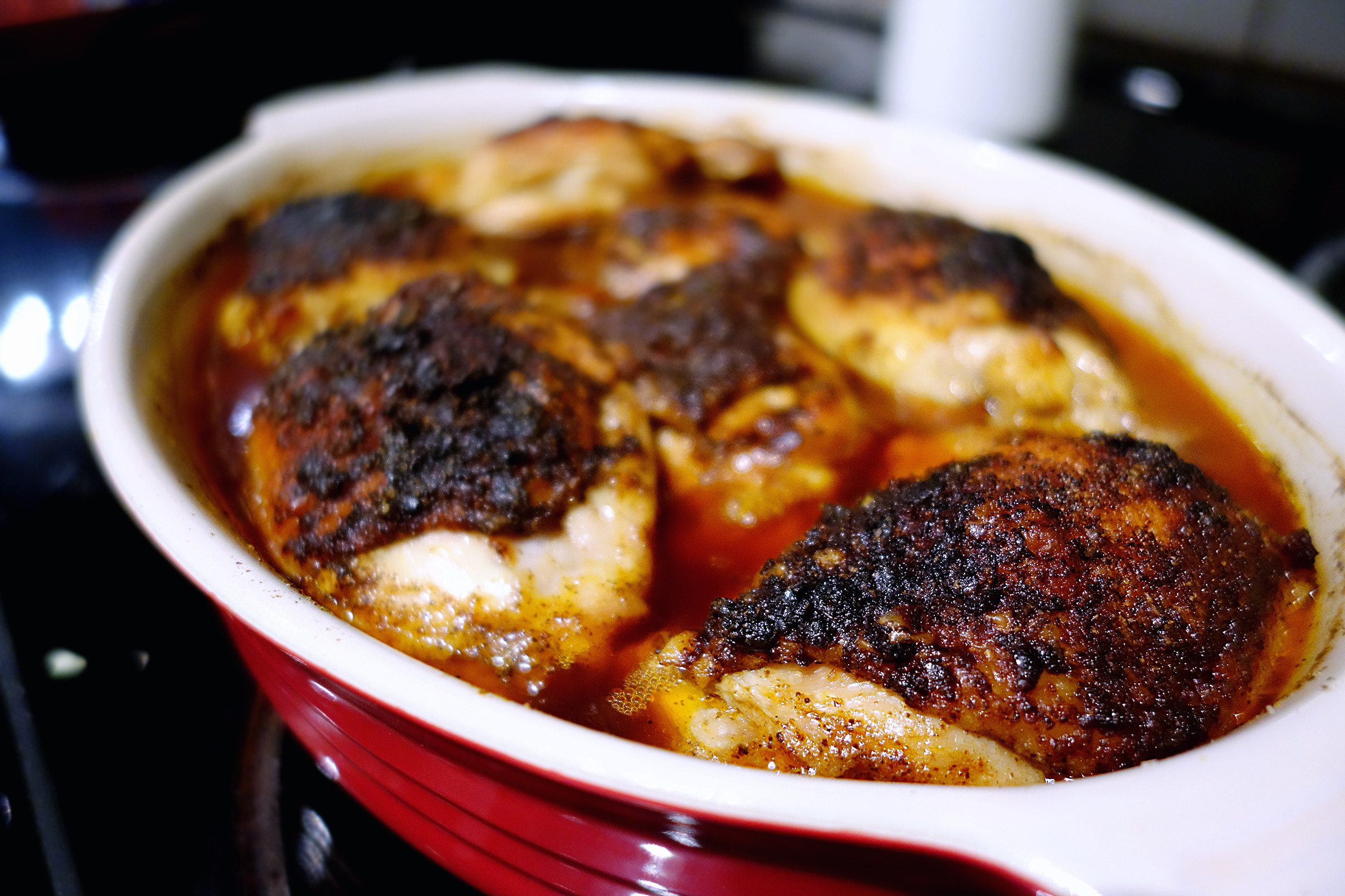 Chile/spiced rubbed chicken