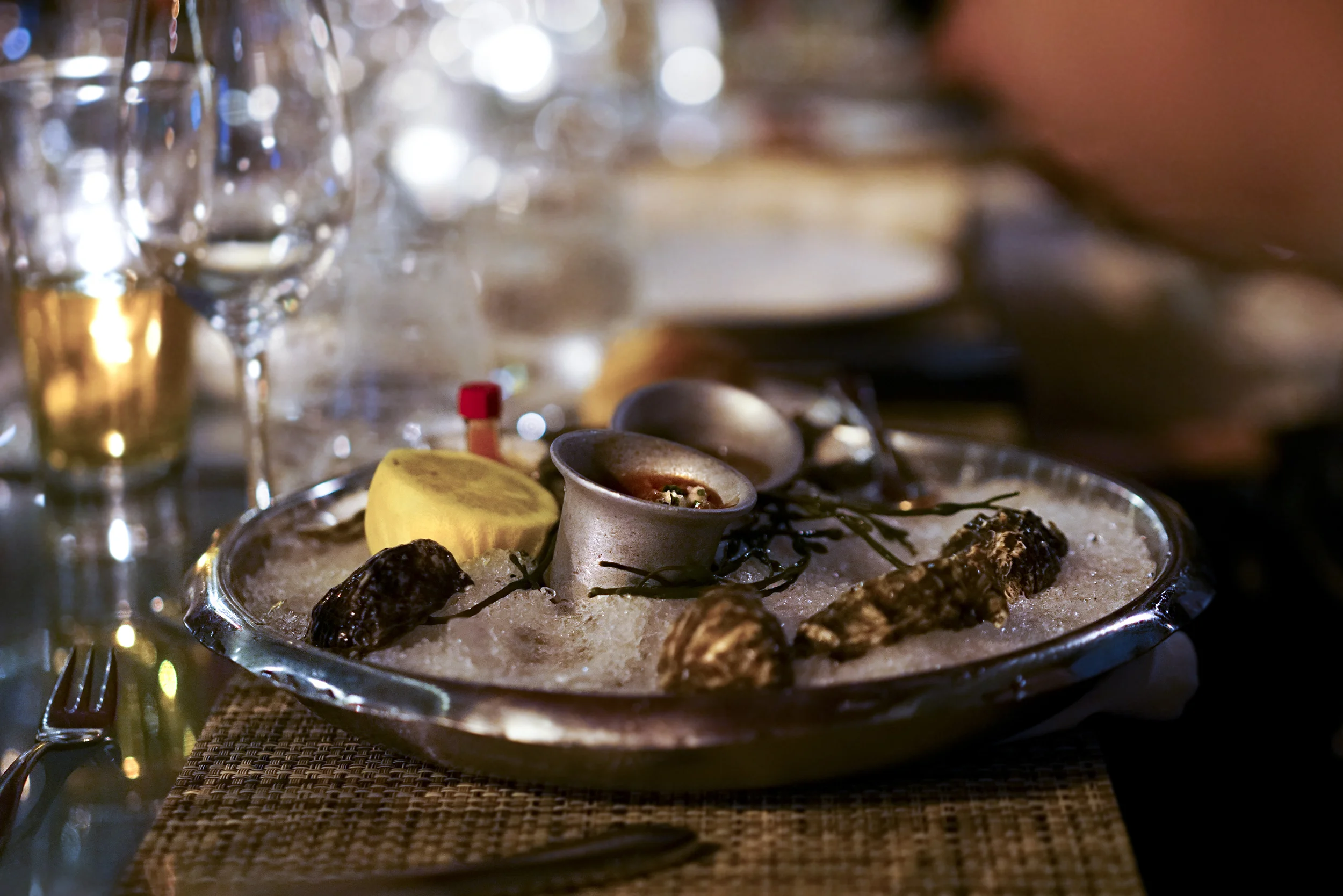1/2 dozen oysters.