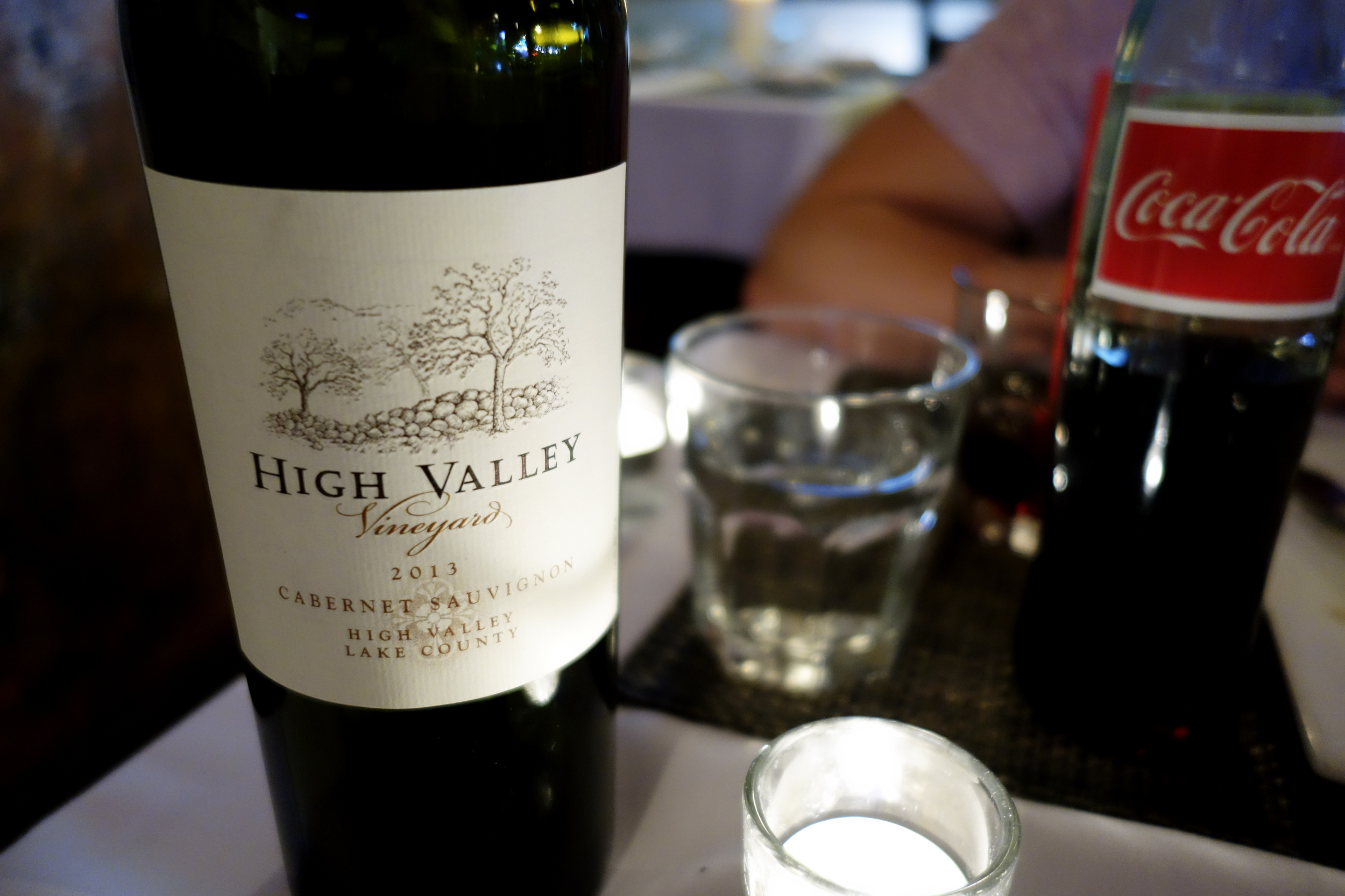 High Valley Vineyard 2013 Cabernet Sauvignon - Excellent red. Full bodied with a smooth finish. 