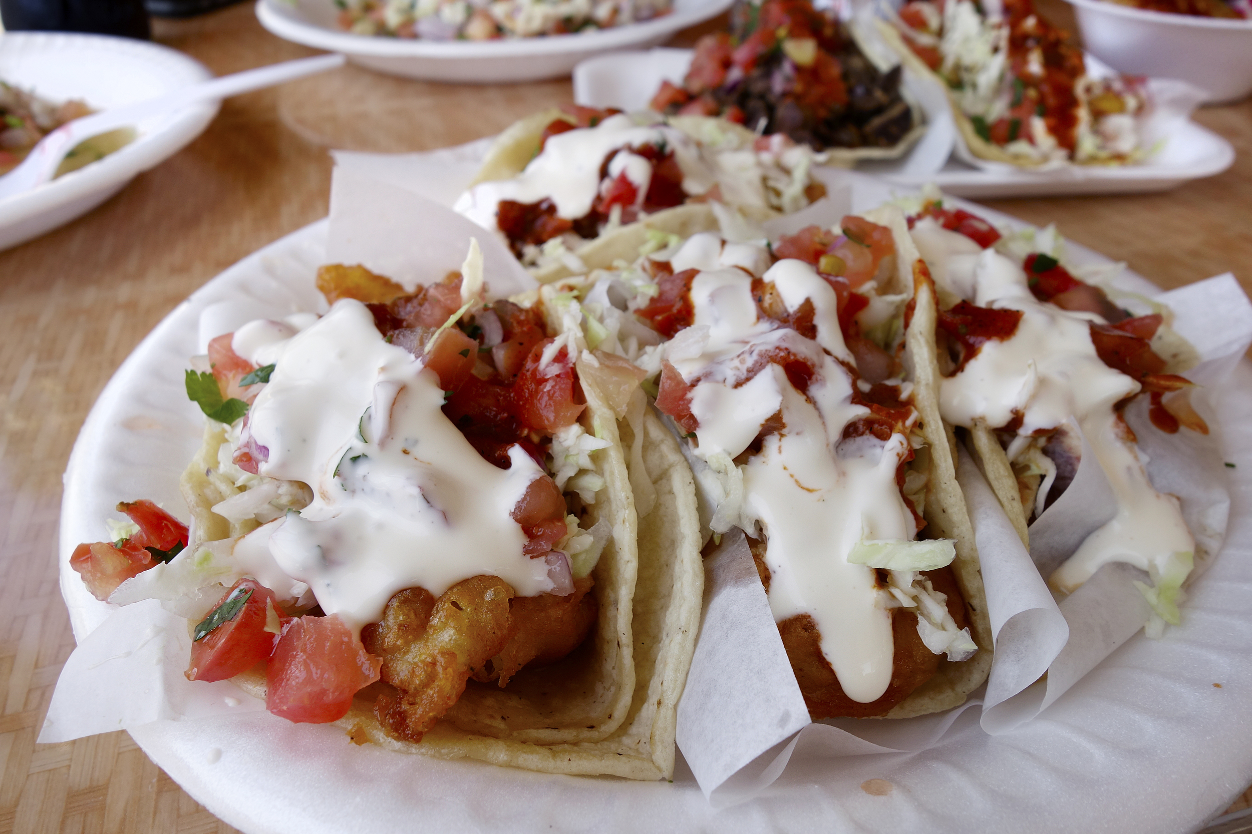 The magic. Fish tacos and shrimp