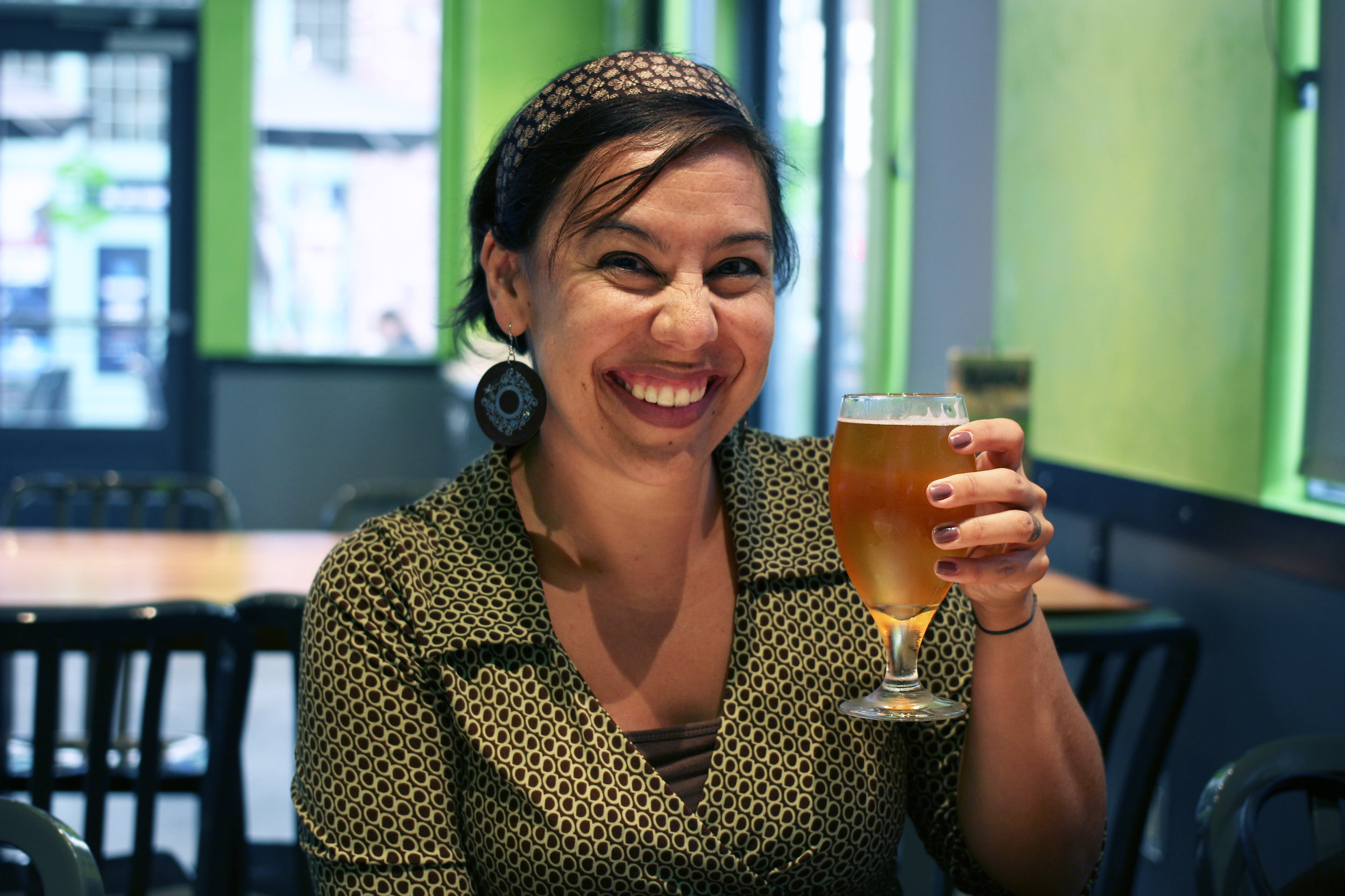 Tamara getting her Monday drink on. 