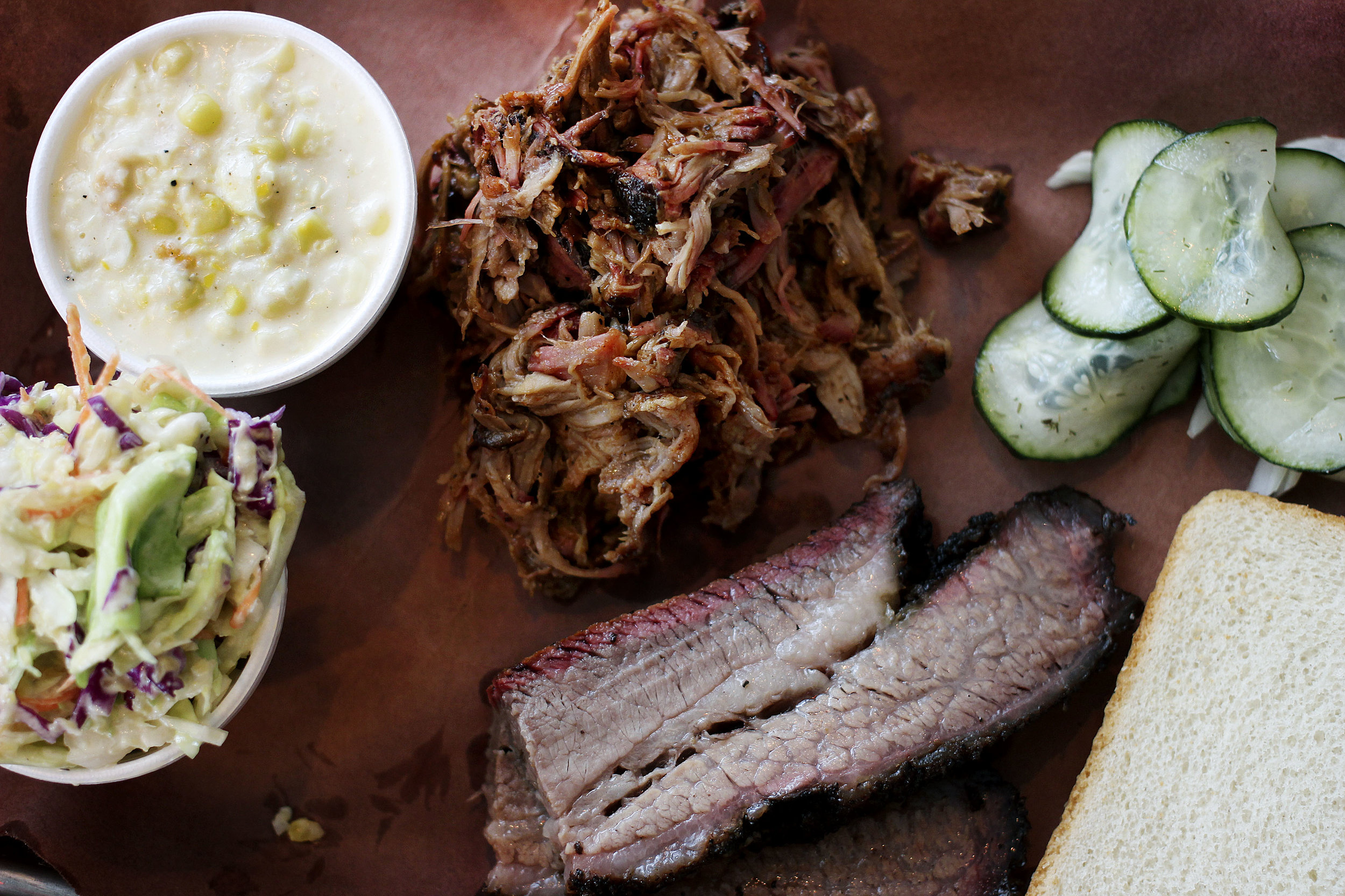 Brisket - $12 Per 1/2 Lb Pulled Pork - $10 Per 1/2 Lb