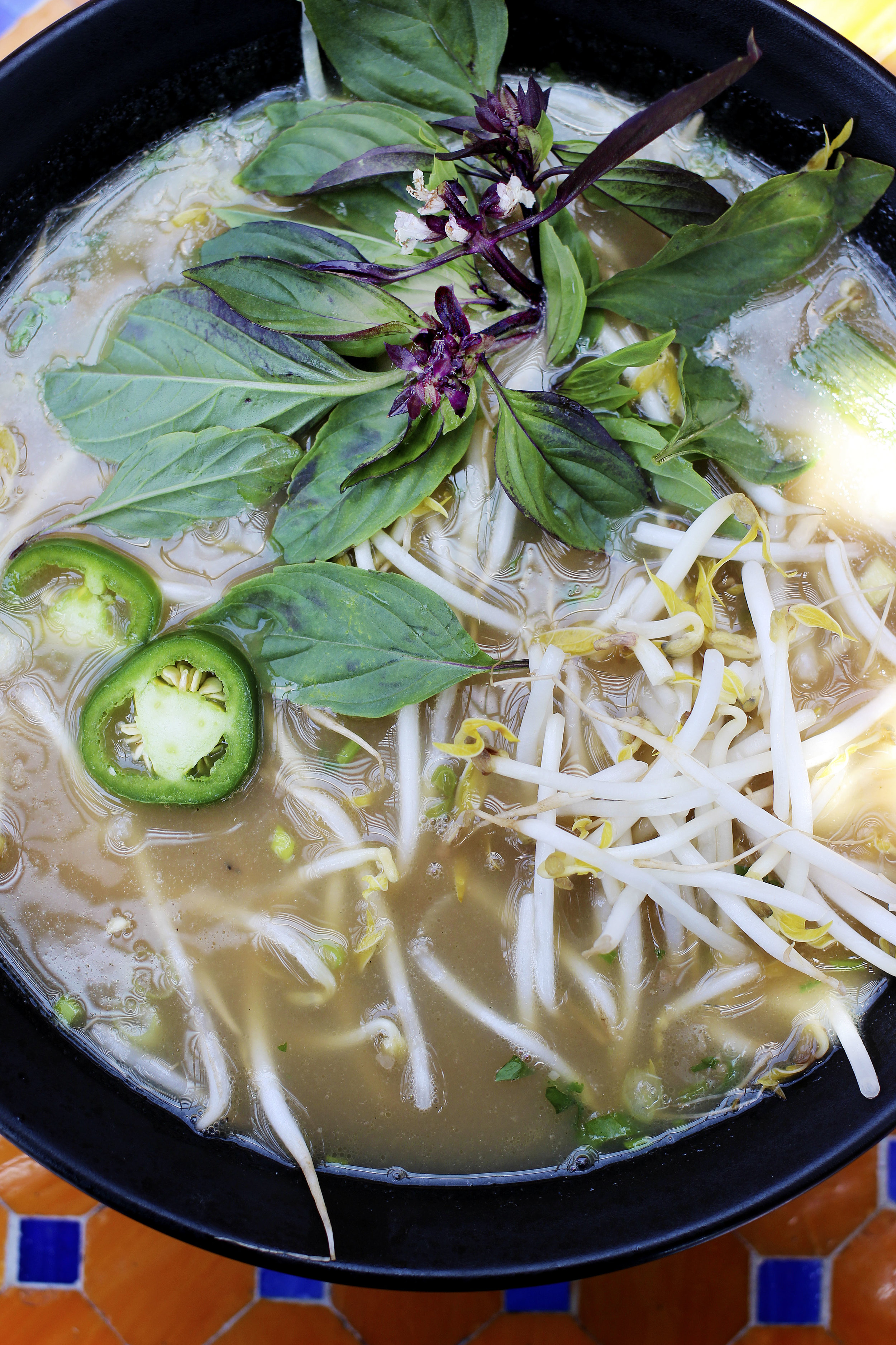Pho Combo - Beef Steak and Brisket.