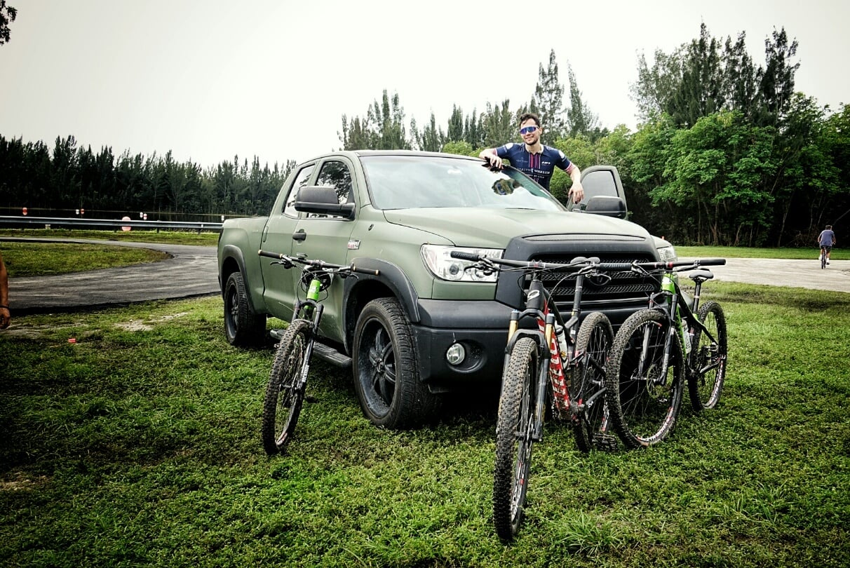 I also got to drive a matte green Tundra!
