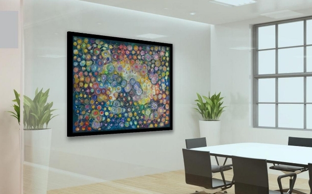 Rows Upon Rows of Purls, The Quilting Series 2009; Giclée Reproduction 54" x 40"
