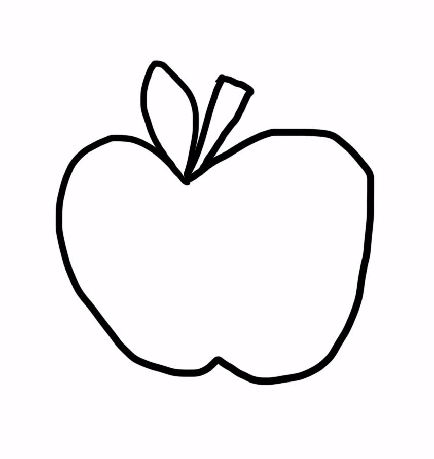 Cartoon Apple