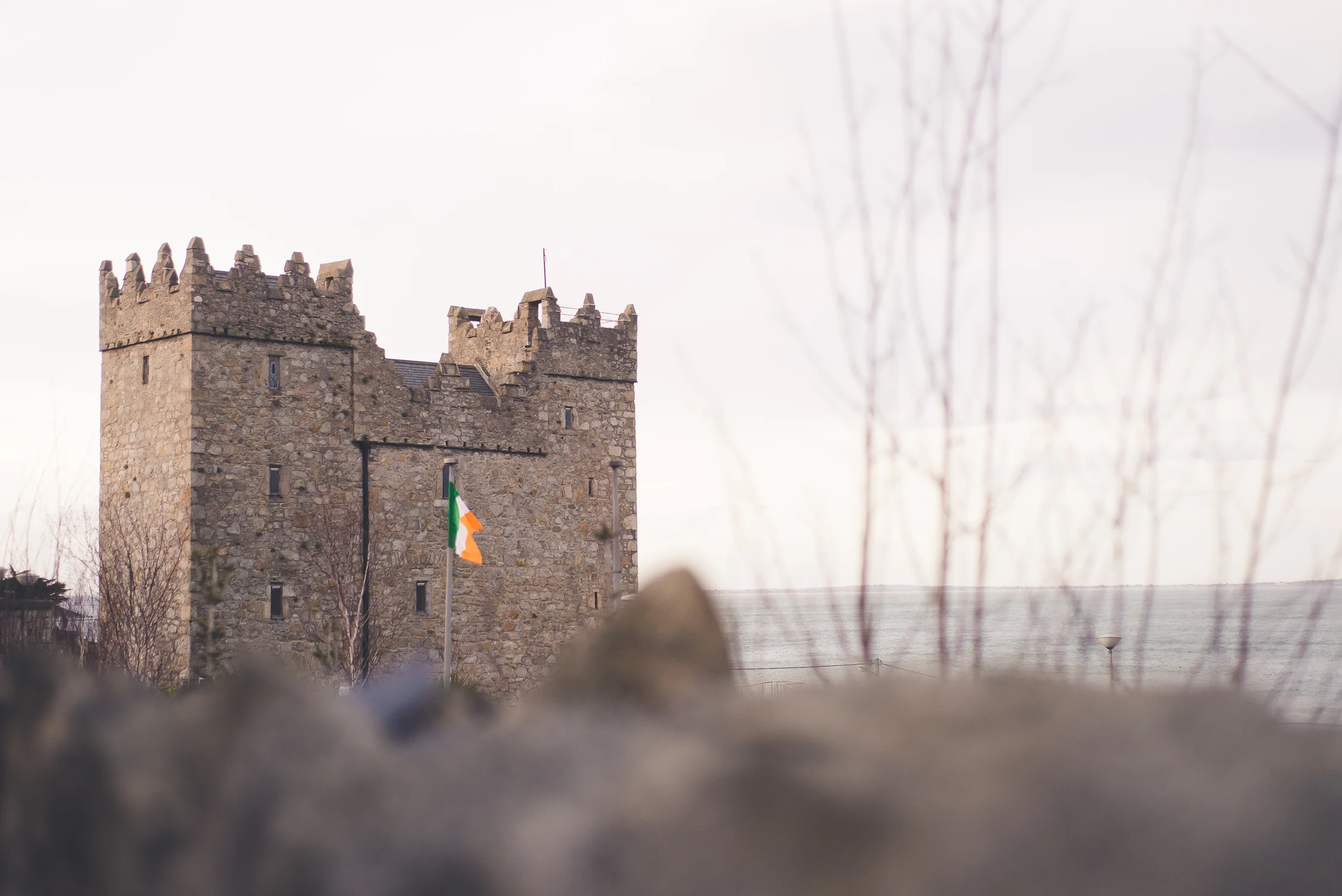 Bulloch Castle - built in the 12th century, what remains of this castle is now used as the entrance to a nursing home facility in Dalkey.