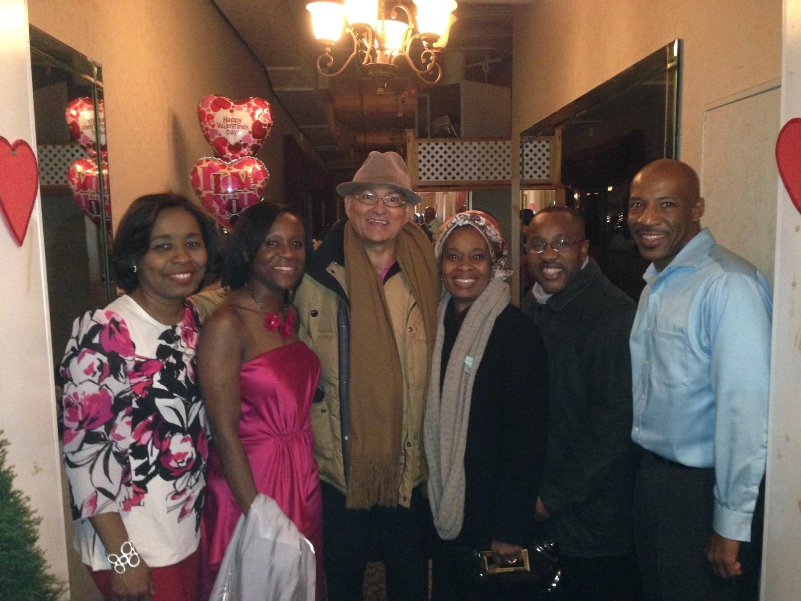 Smiling faces after a night dancing Toto Laraque