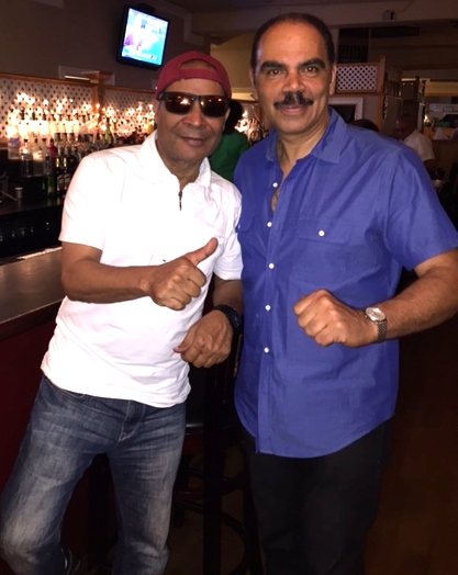 Eric Virgal with Lesly at L'Antillaise
