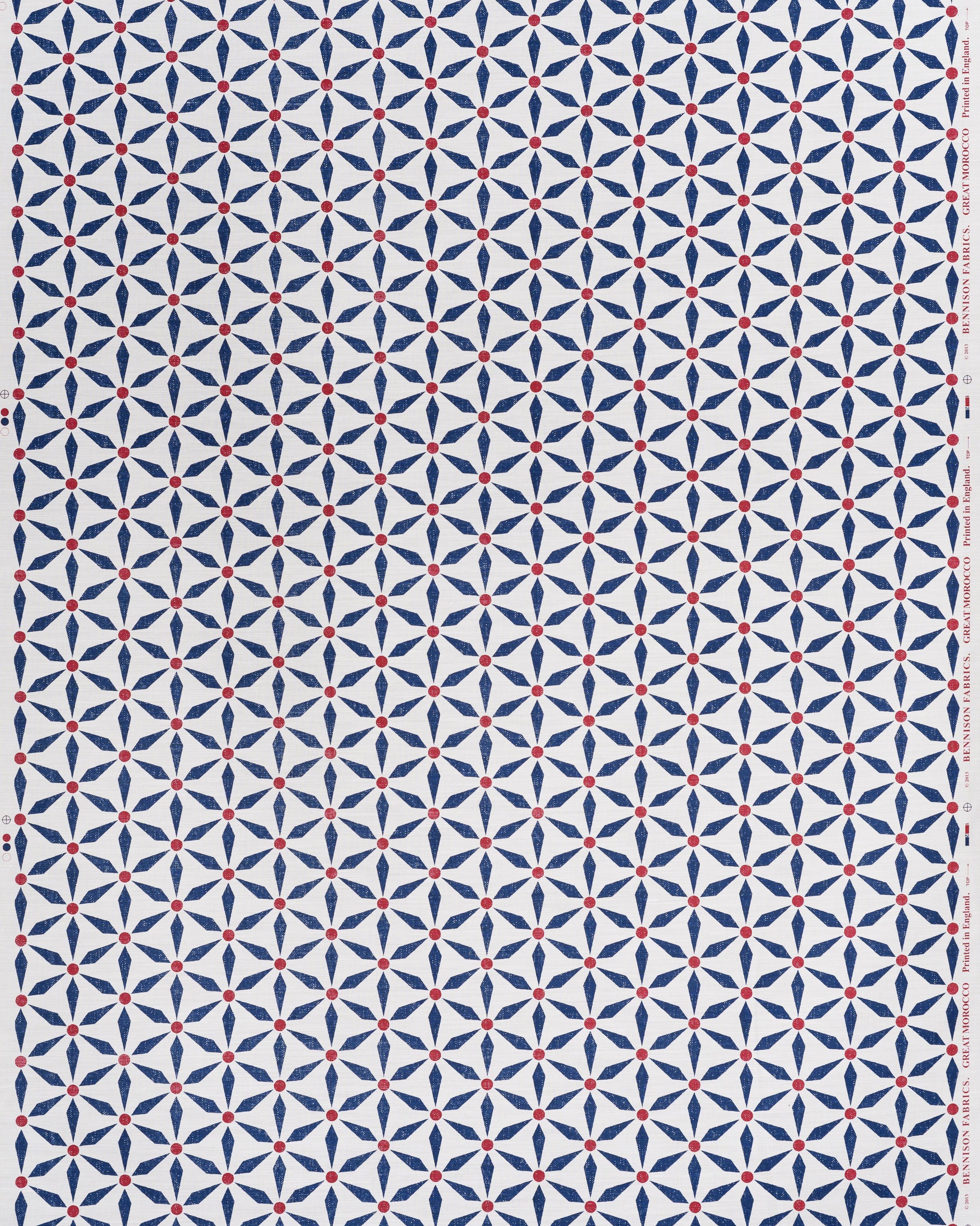 Great Morocco - Blue Red on Oyster