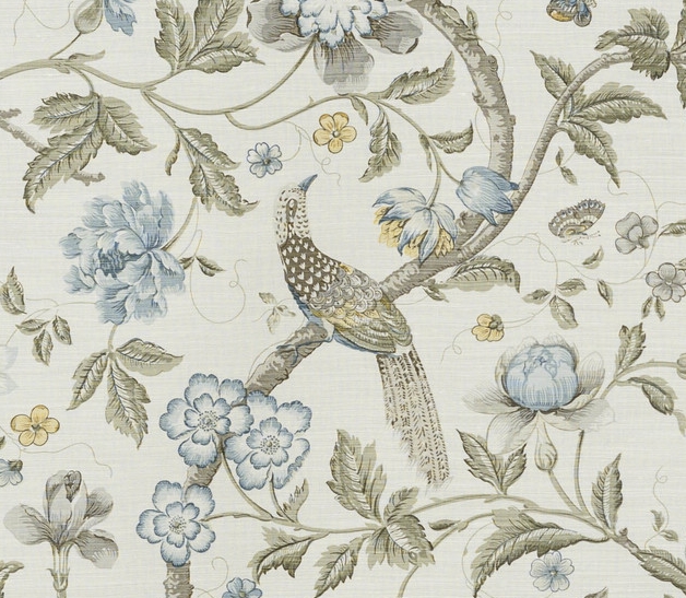 Chinese Pheasant - Blue Green on Oyster