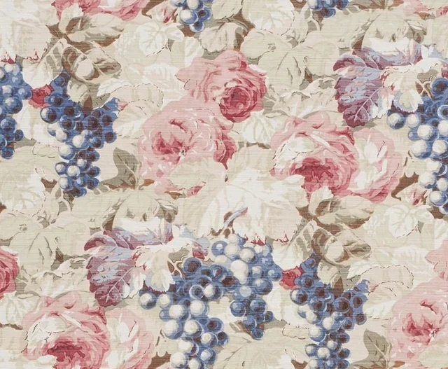Rosevine - Blue Pink on Oyster