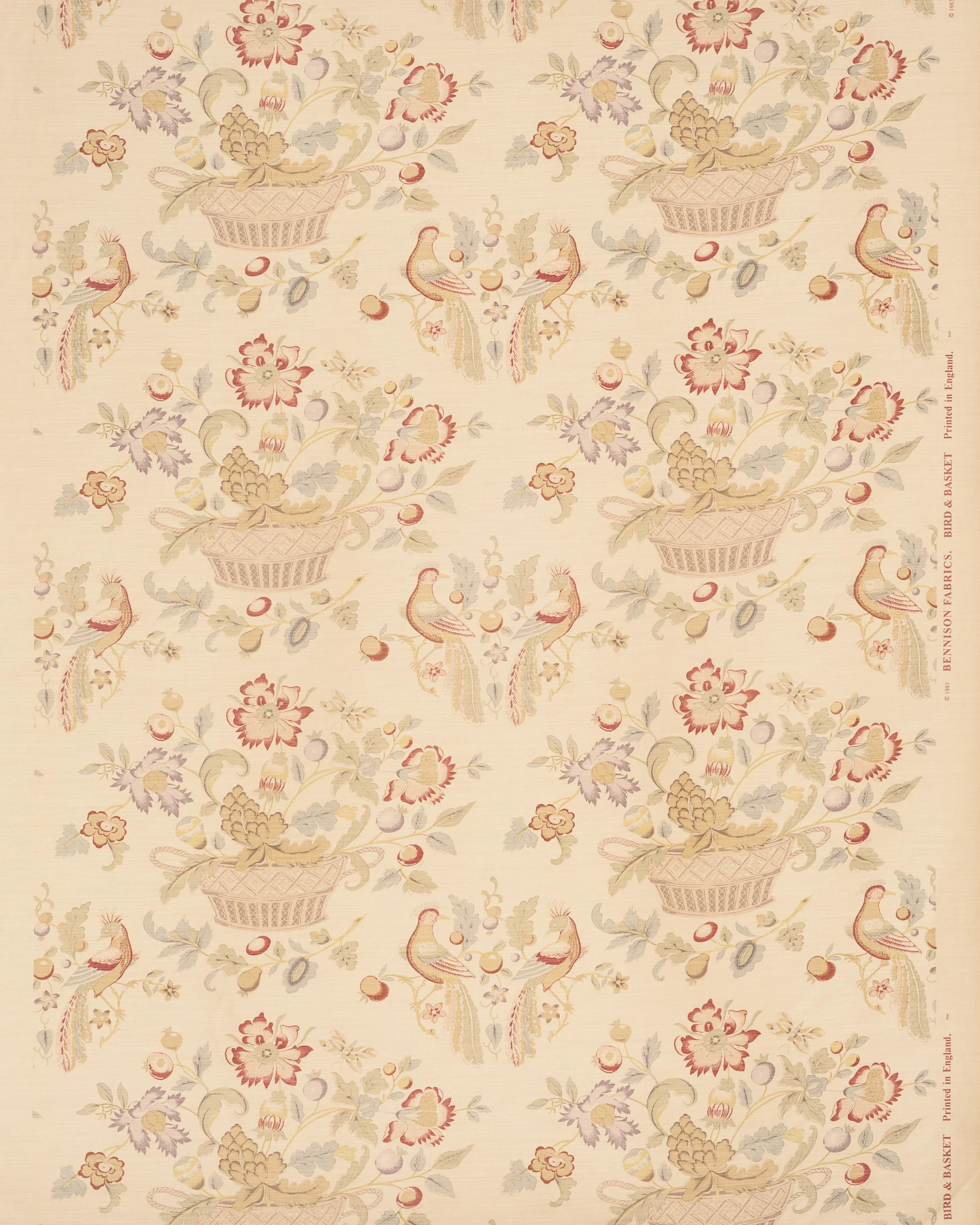 Bird & Basket - Bright on Beige