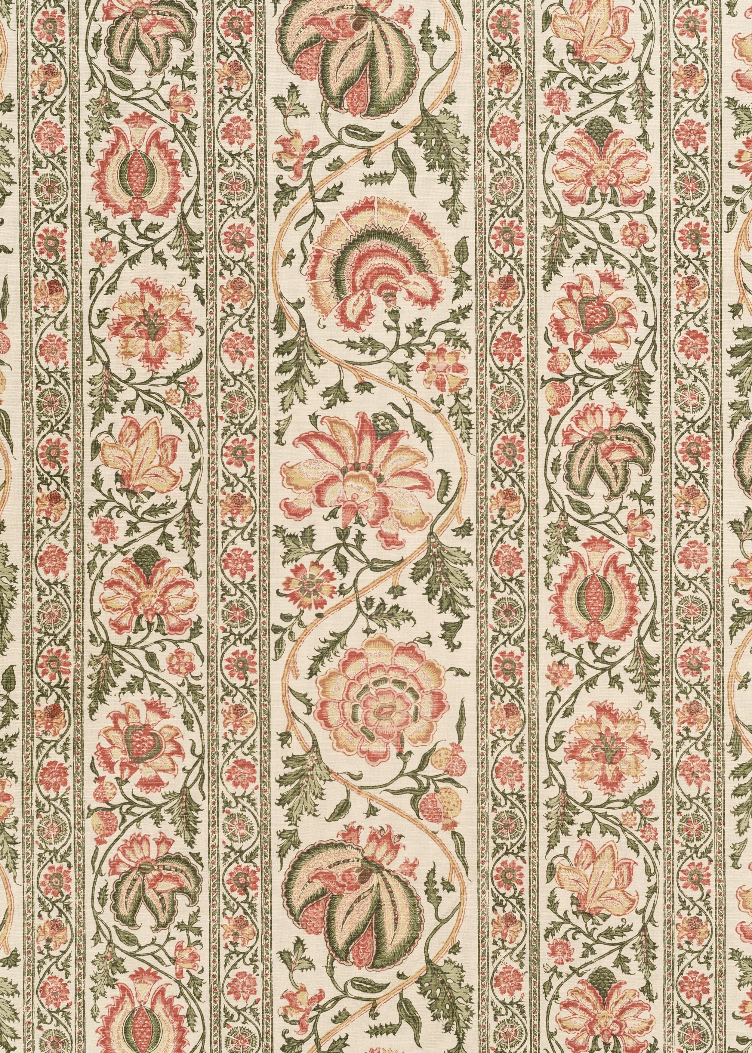 Coromandel - Green Rust on Beige