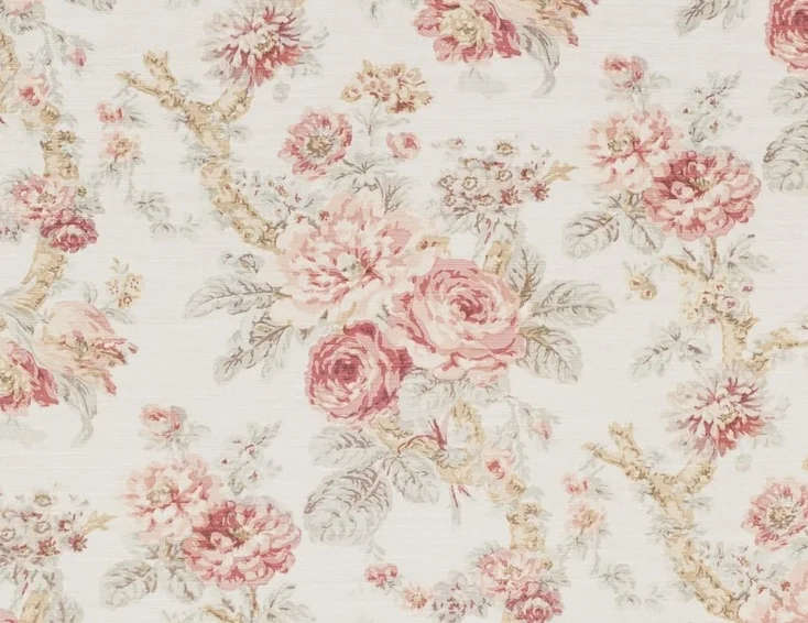 Damask Rose - Faded on Oyster