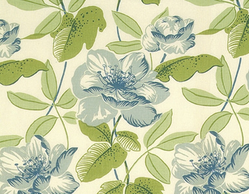 Magnolia - Blue Green on Oyster