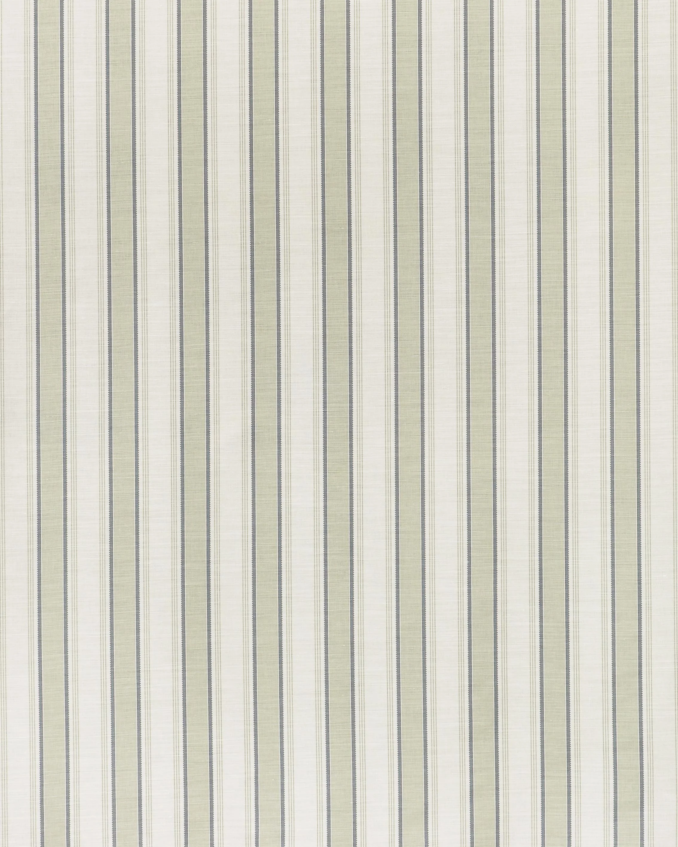 Pavilion Stripe - Green Grey on Oyster