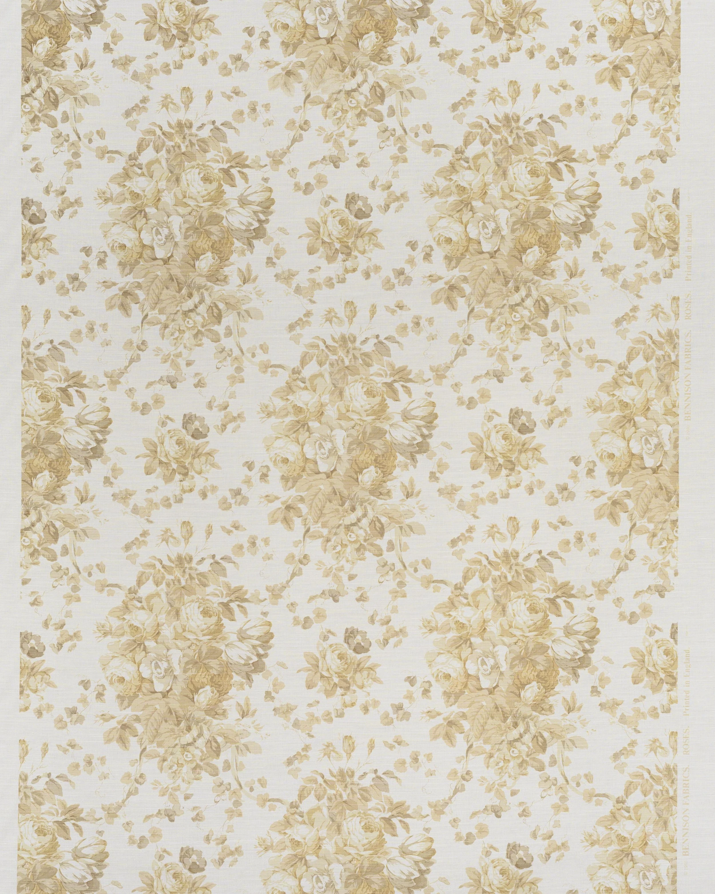 Roses - Mono Beige on Oyster