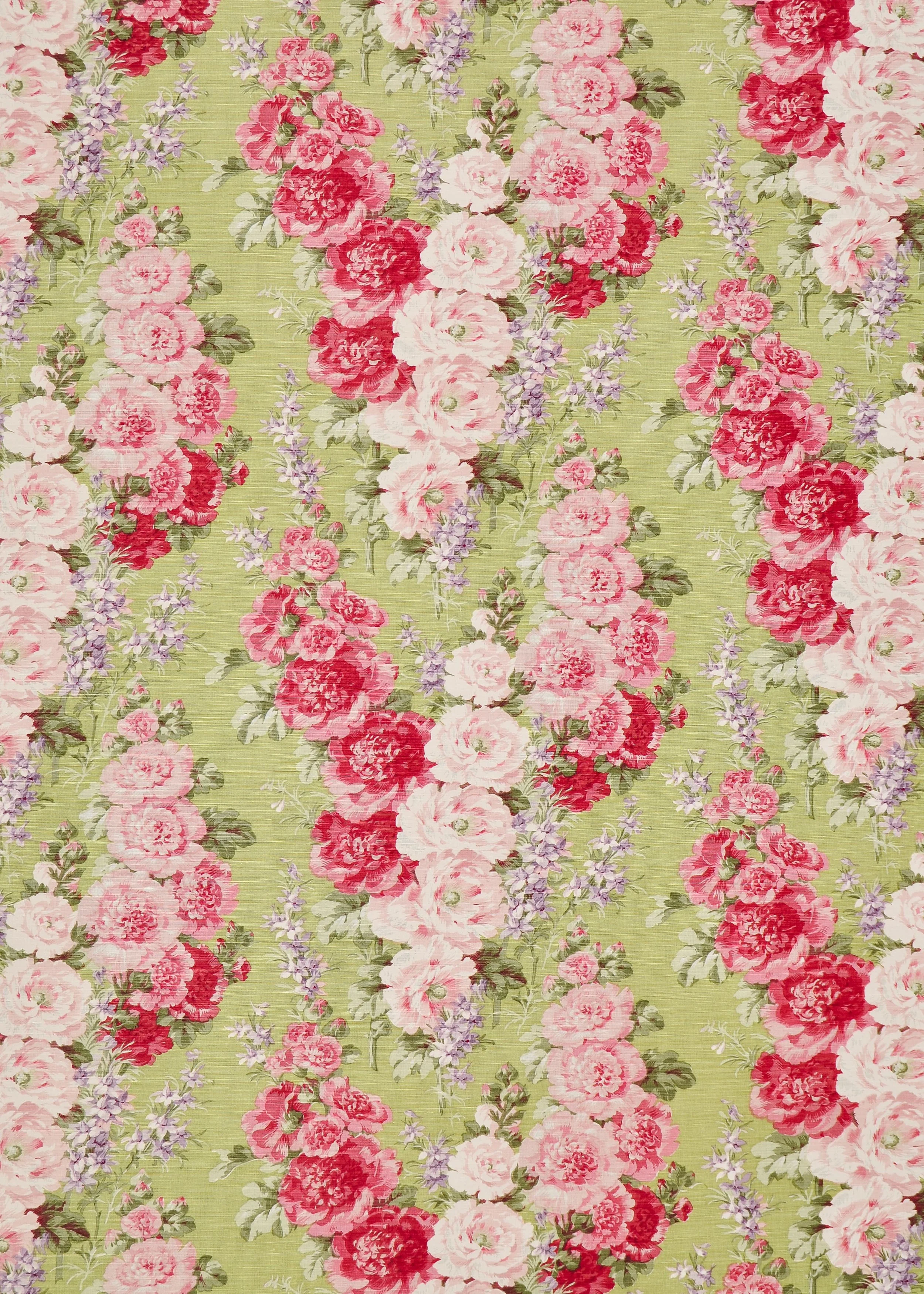 Hollyhock - Green on Oyster