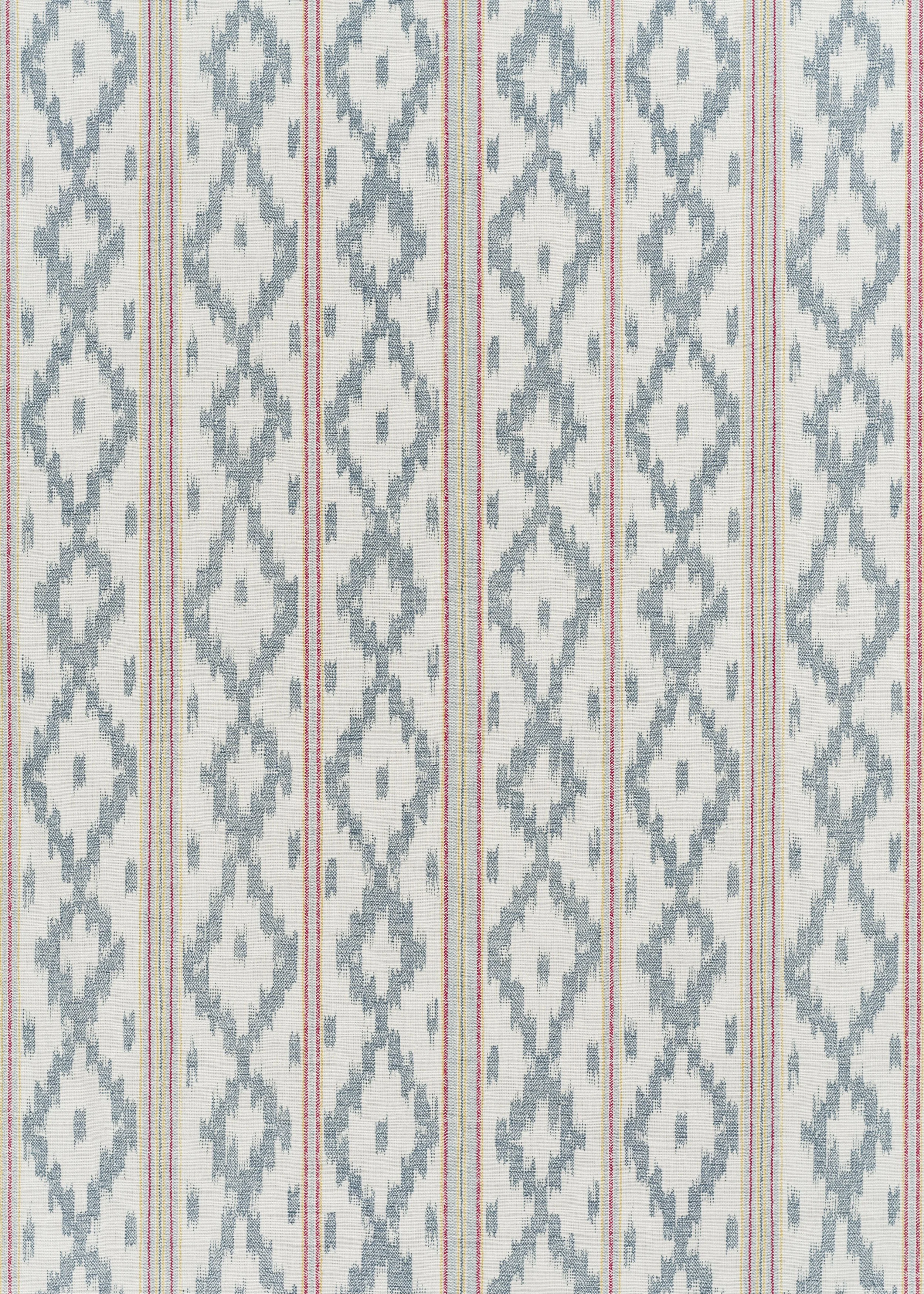 Kazak Stripe - Blue Yellow Red on Oyster