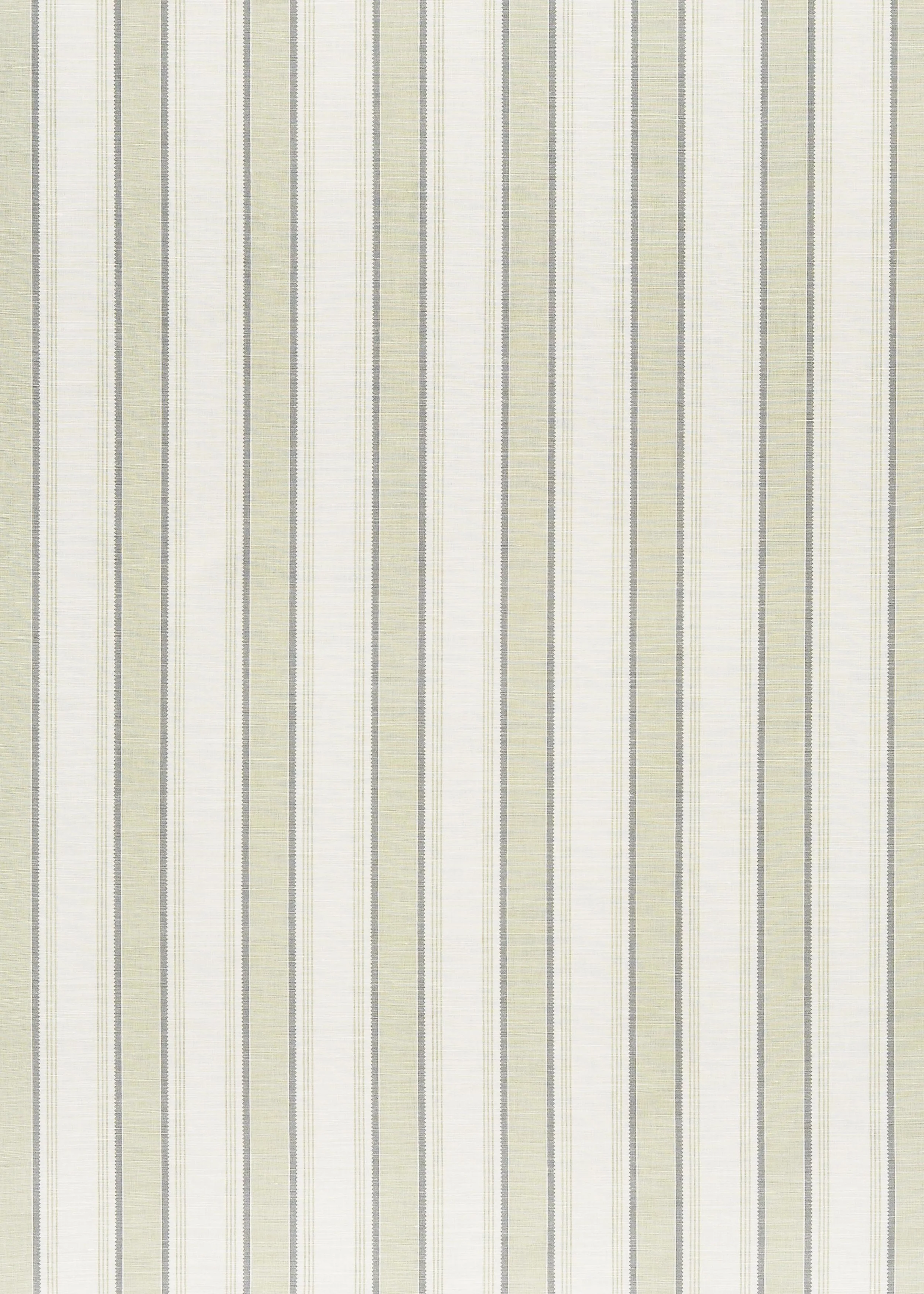 Pavilion Stripe - Green Grey on Oyster