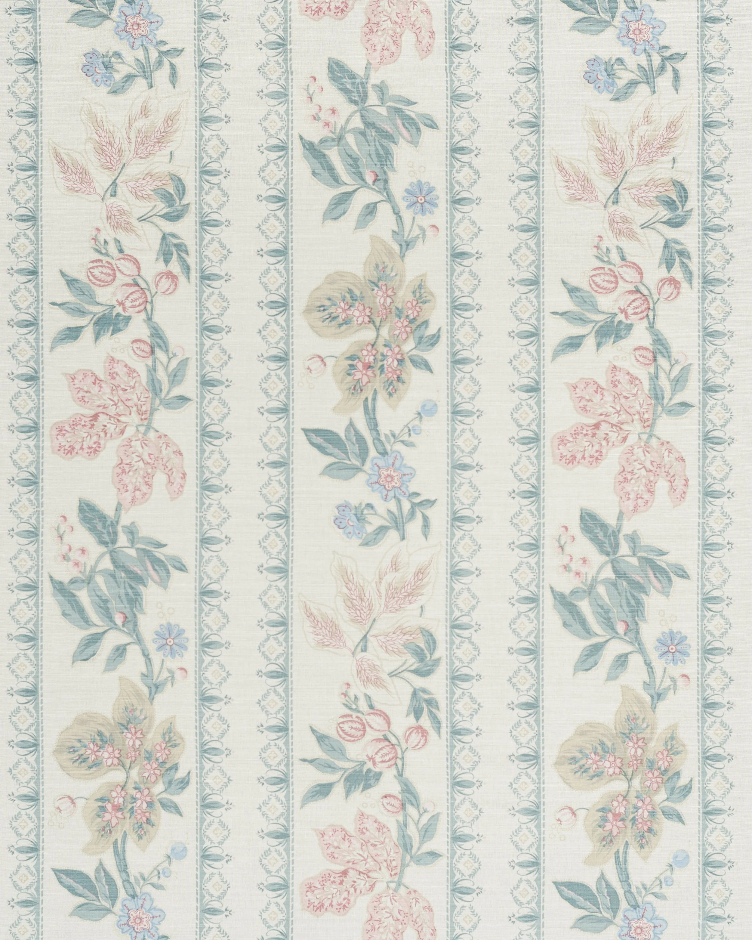 Wheat Flower Border - Faded on Oyster