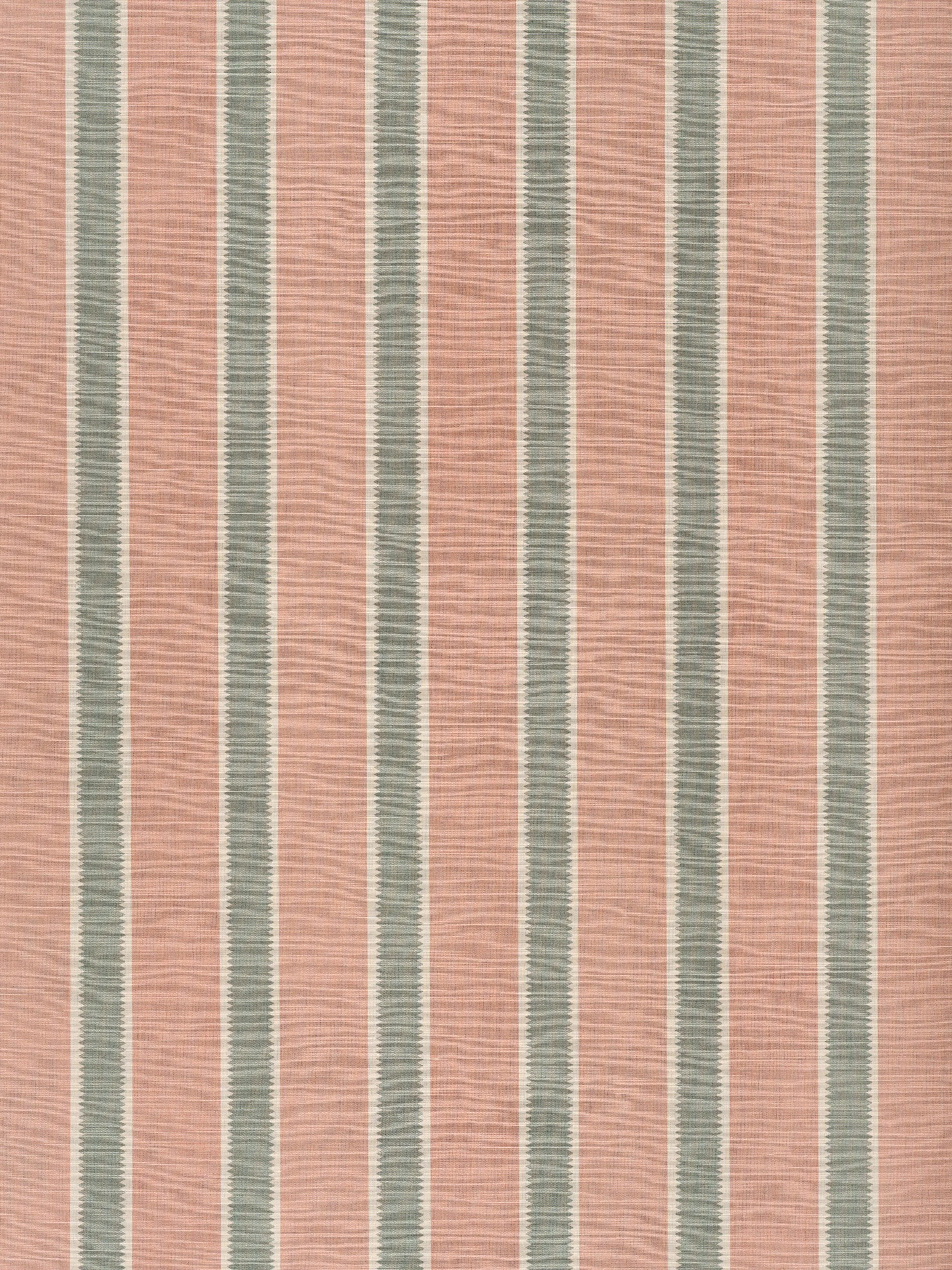Teeth Stripe - Pink Blue on Beige