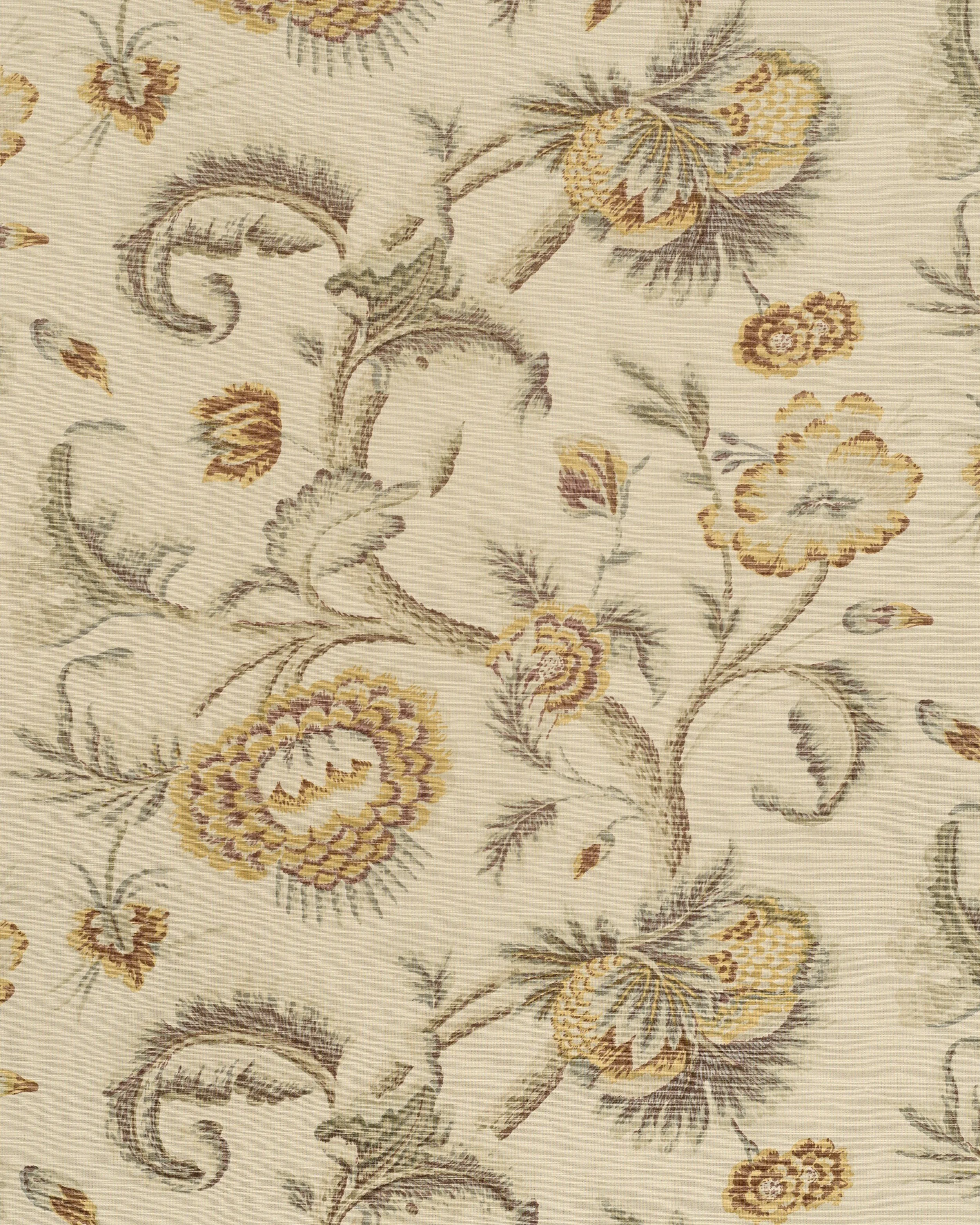 Zanzibar - Faded Yellow on Beige