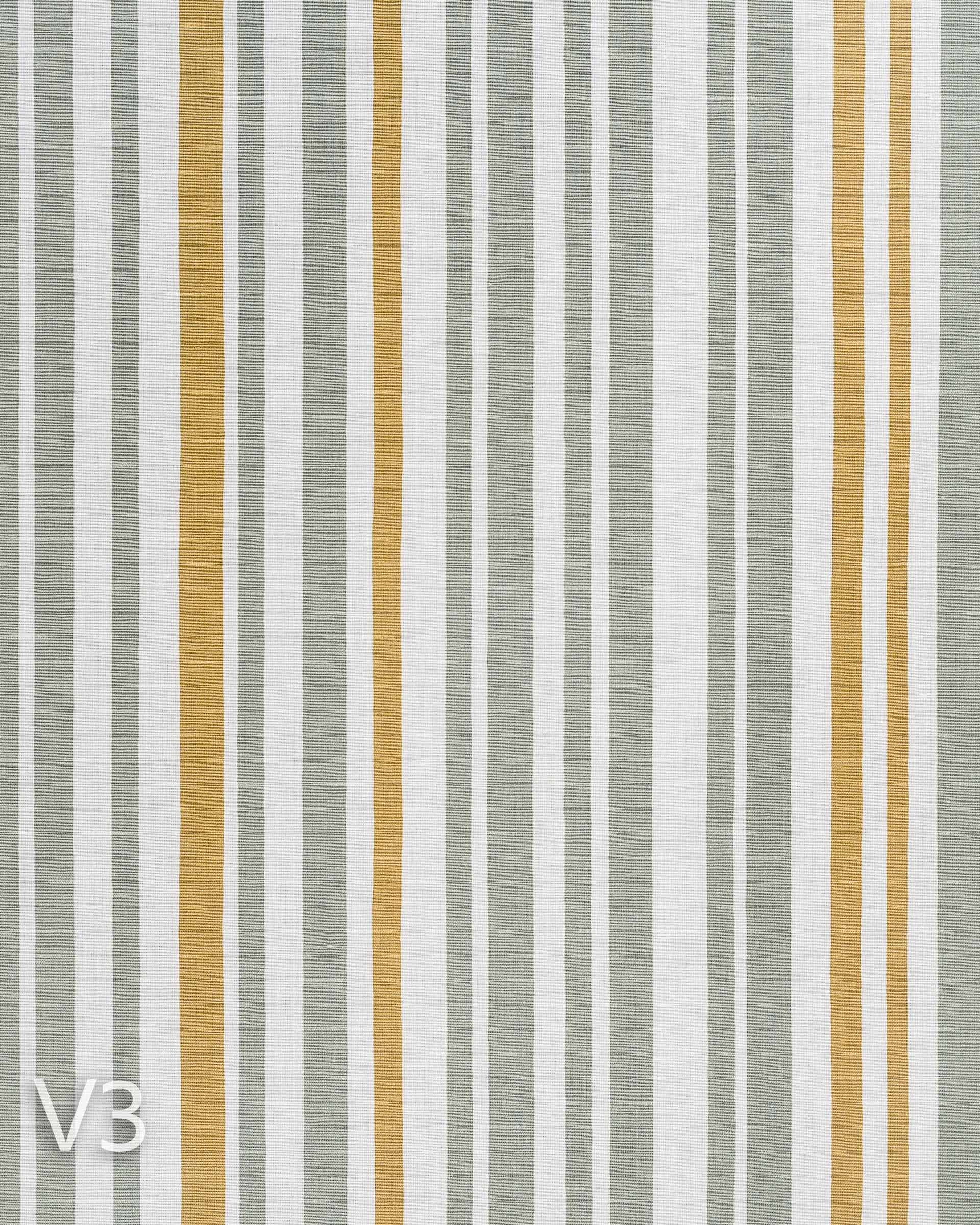 Odd Stripe - Green Gold on Oyster