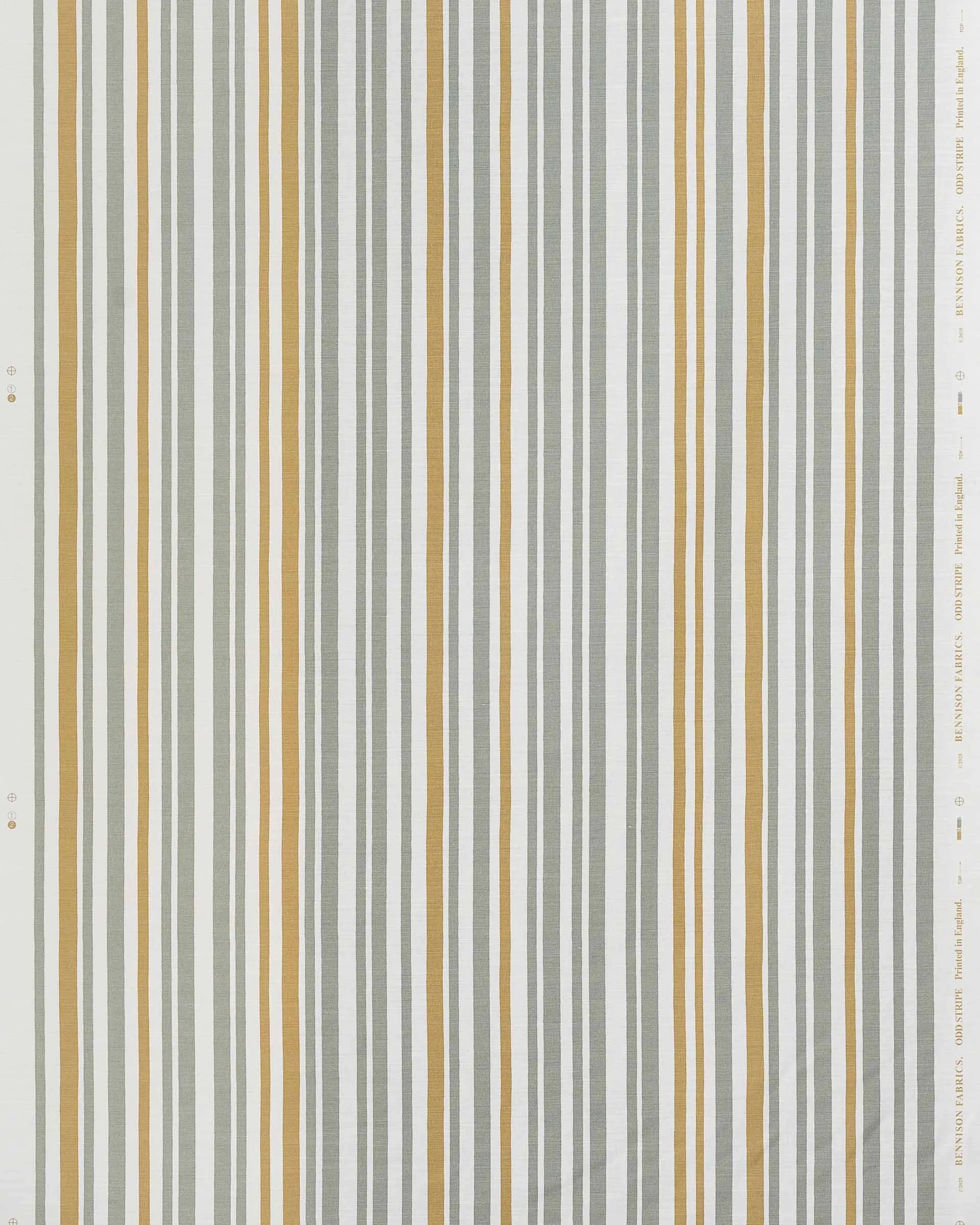 Odd Stripe - Green Gold on Oyster