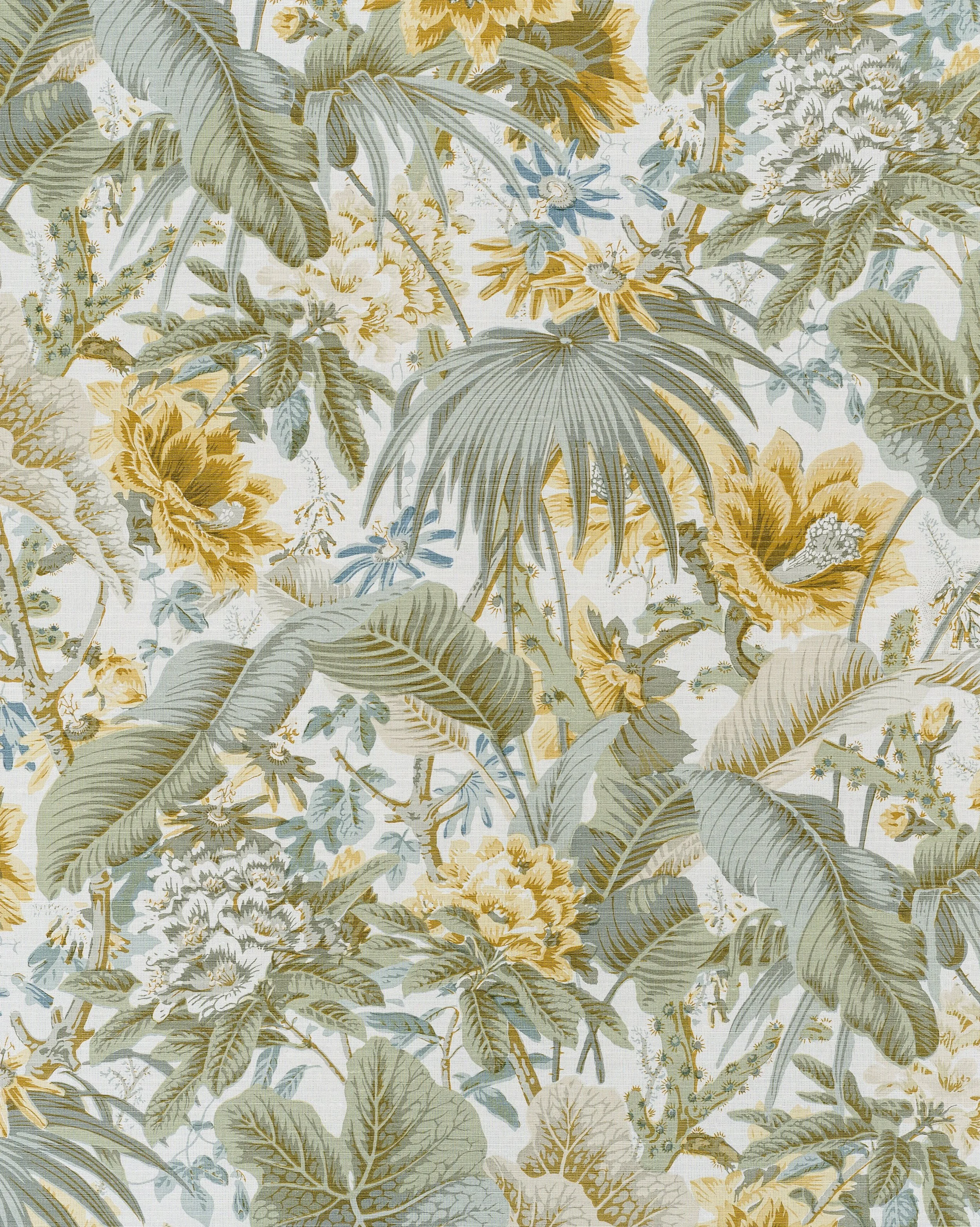 Jungle - Green Blue Gold on Oyster