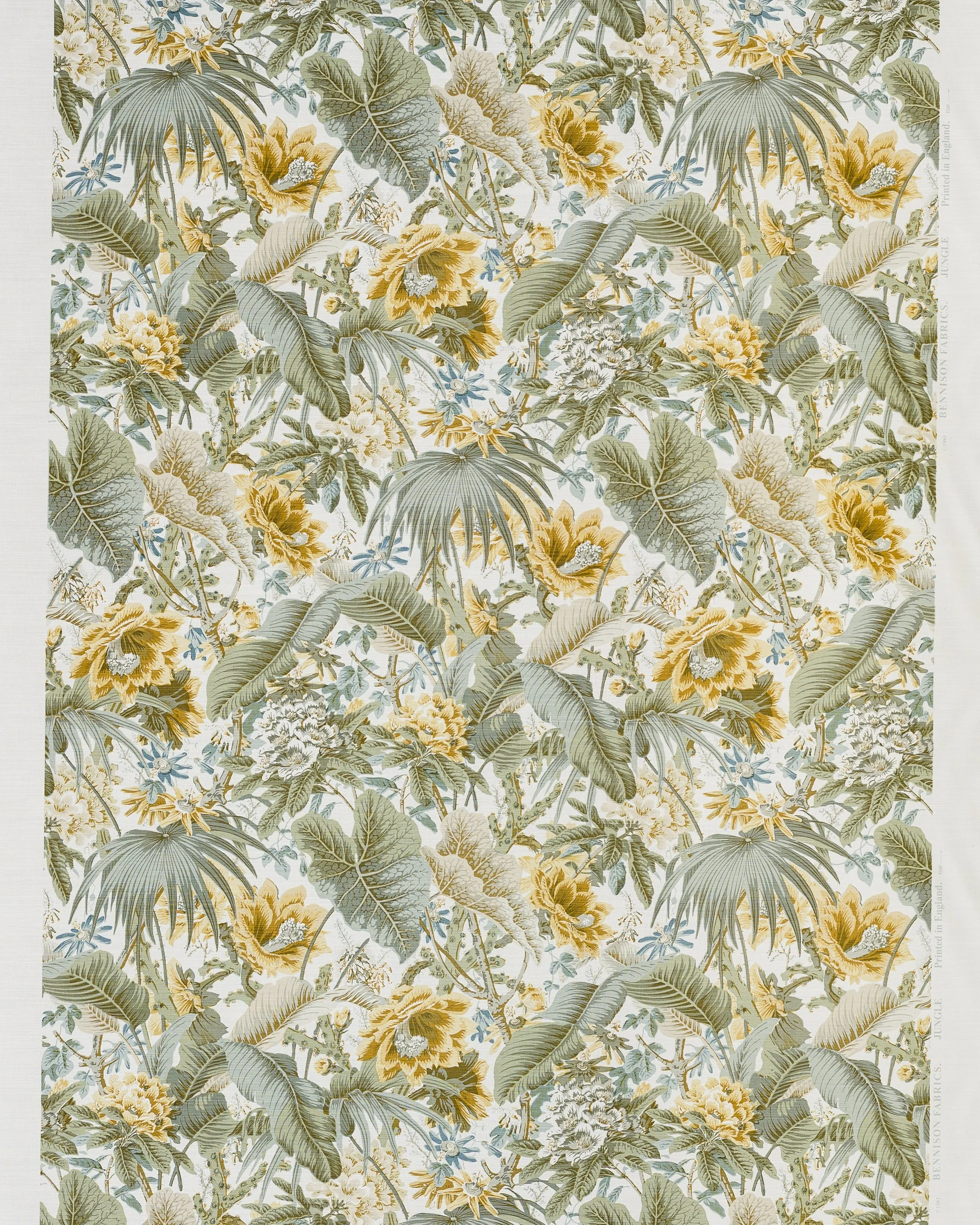 Jungle - Green Blue Gold on Oyster