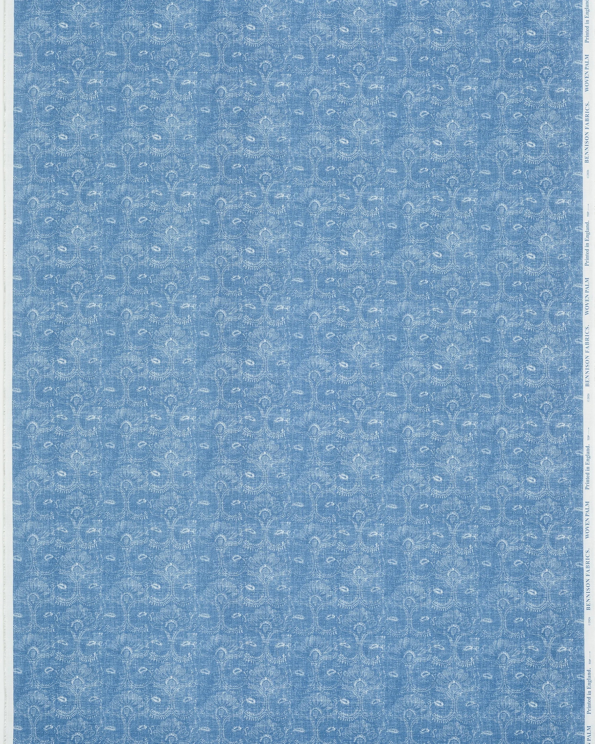 Woven Palm - Original Blue on Oyster