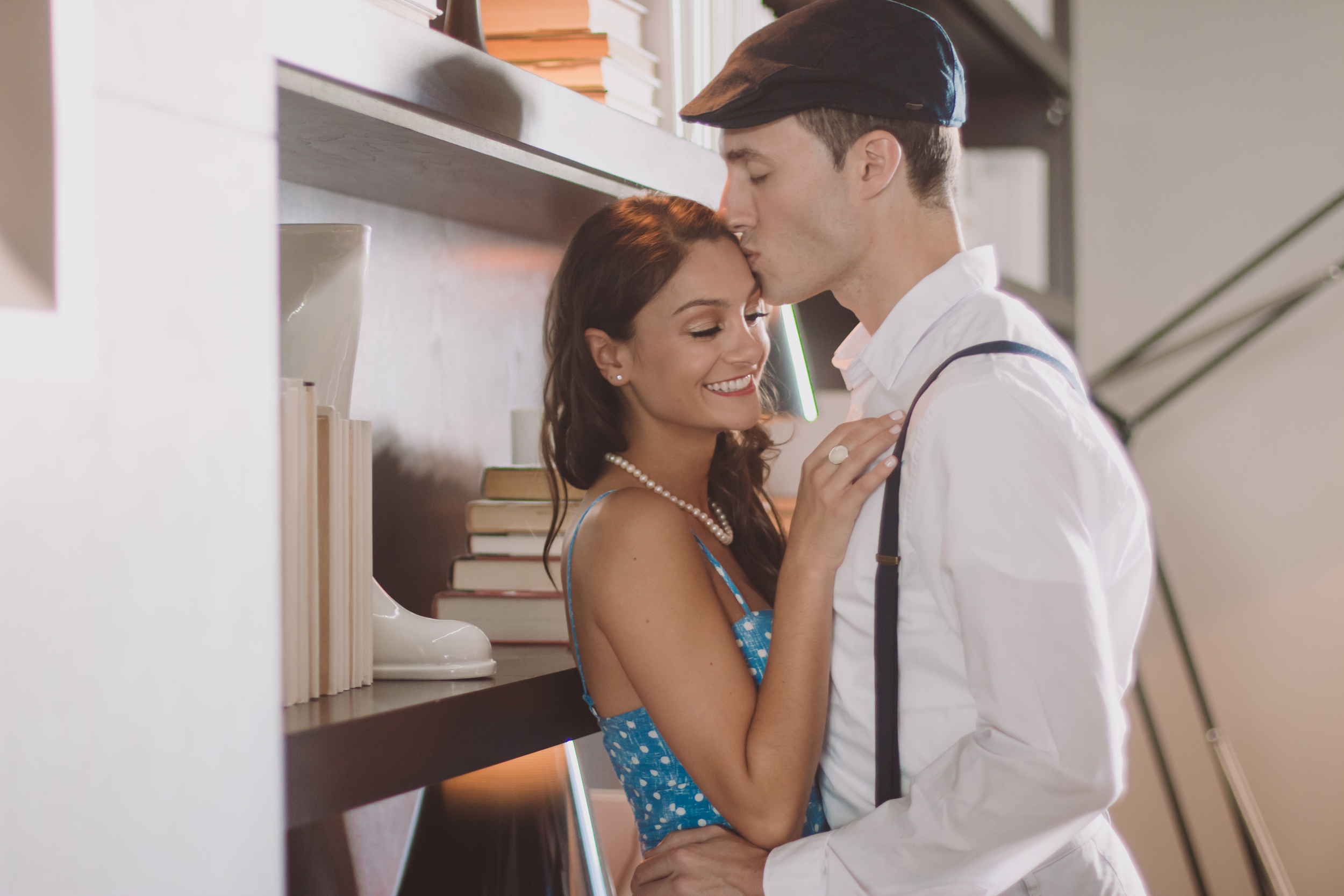 lifestyle vintage old school couple session