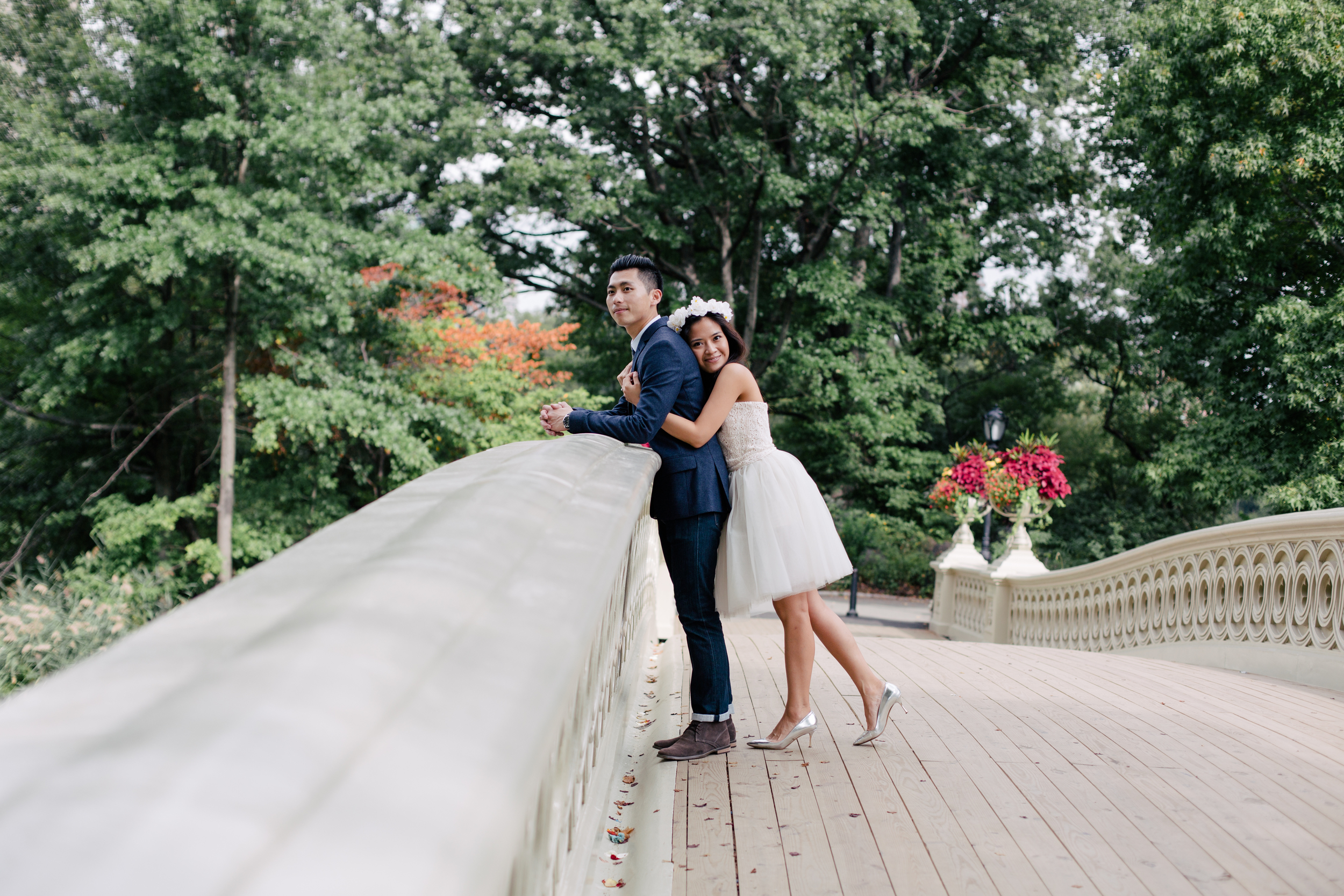 summer engagement session in central park
