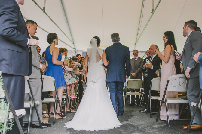 rainy day tent wedding