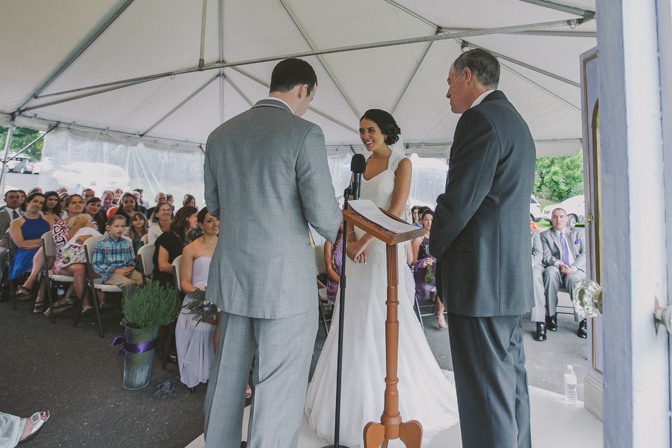 beautiful couple exchanging vows