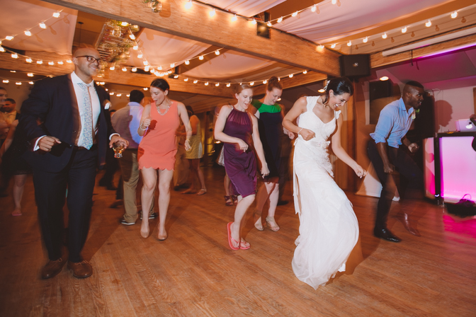 cha cha slide at wedding thanks to a fun DJ