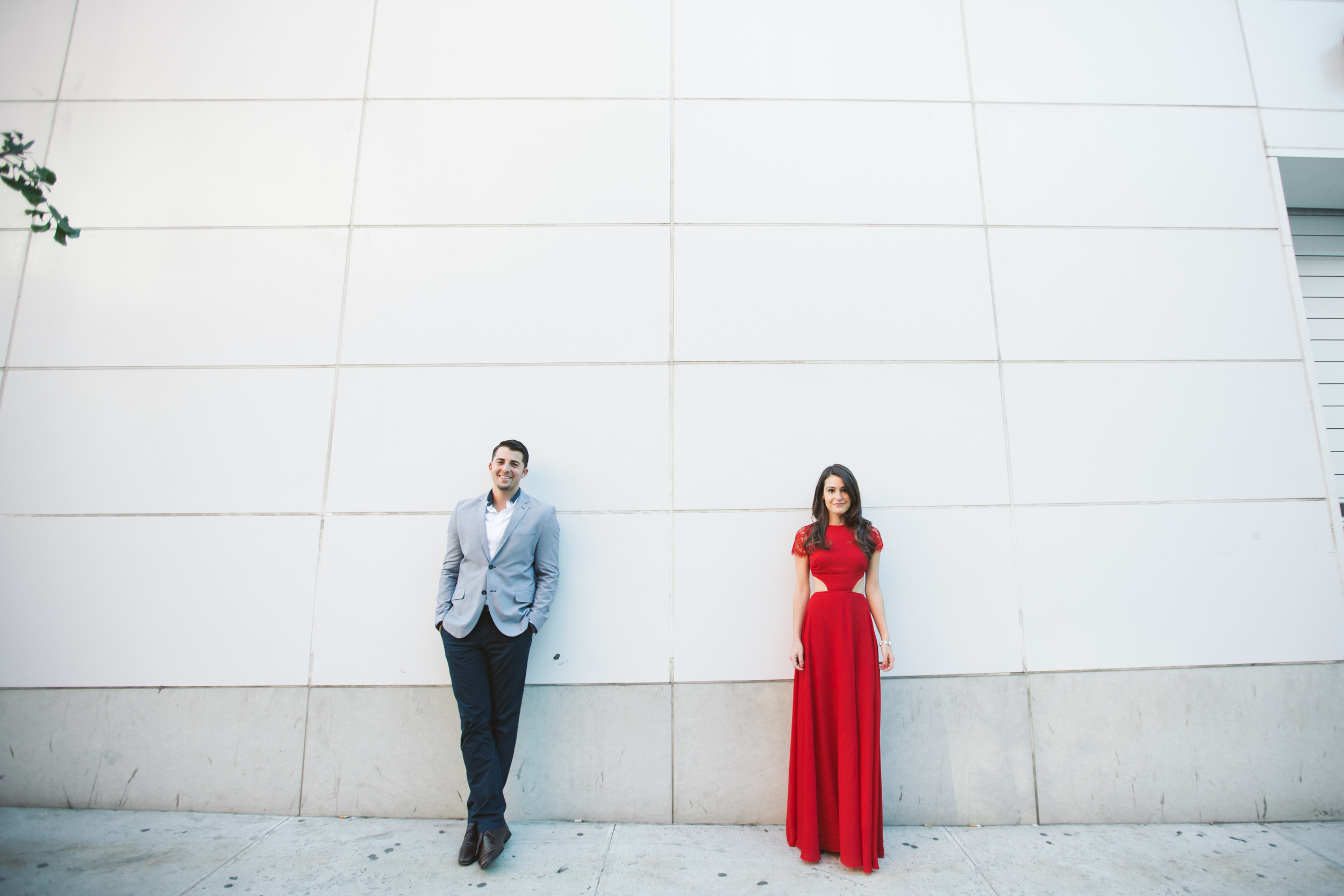 midtown outdoor engagement photography