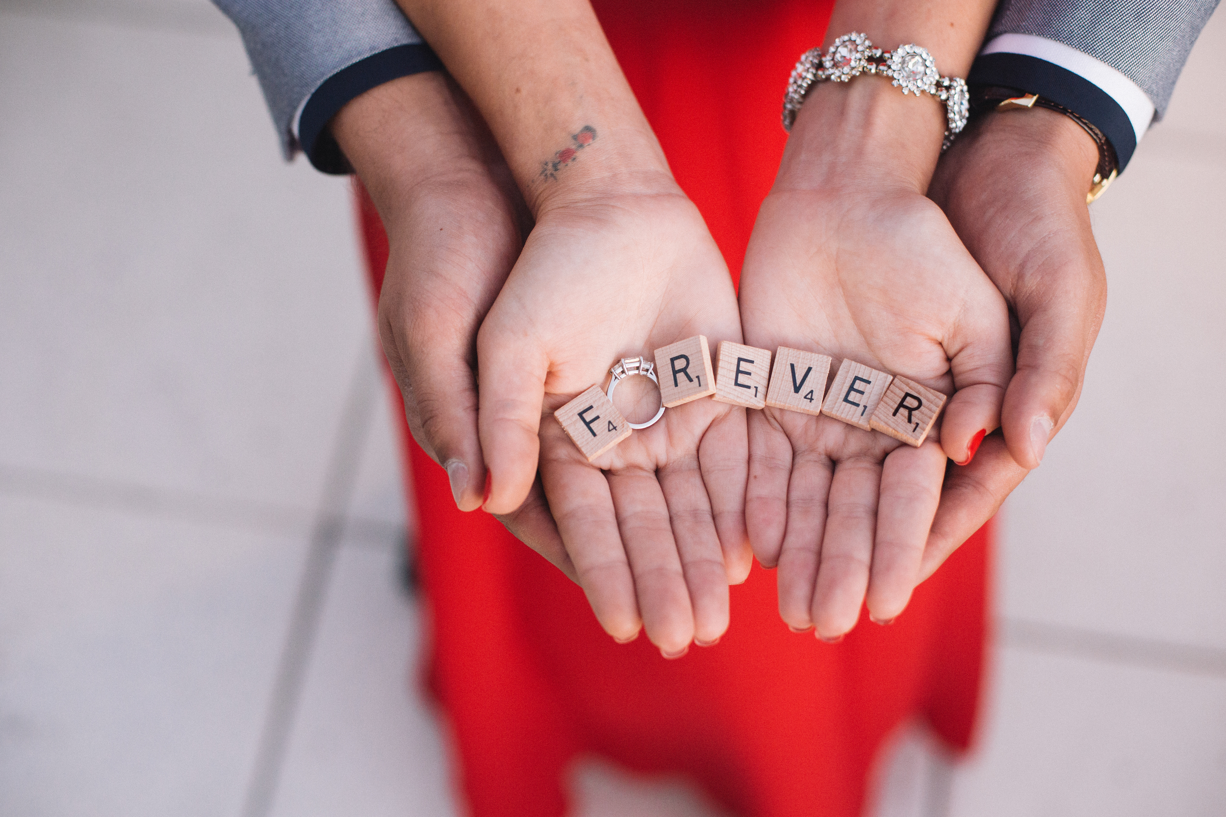 scrabble engagement props