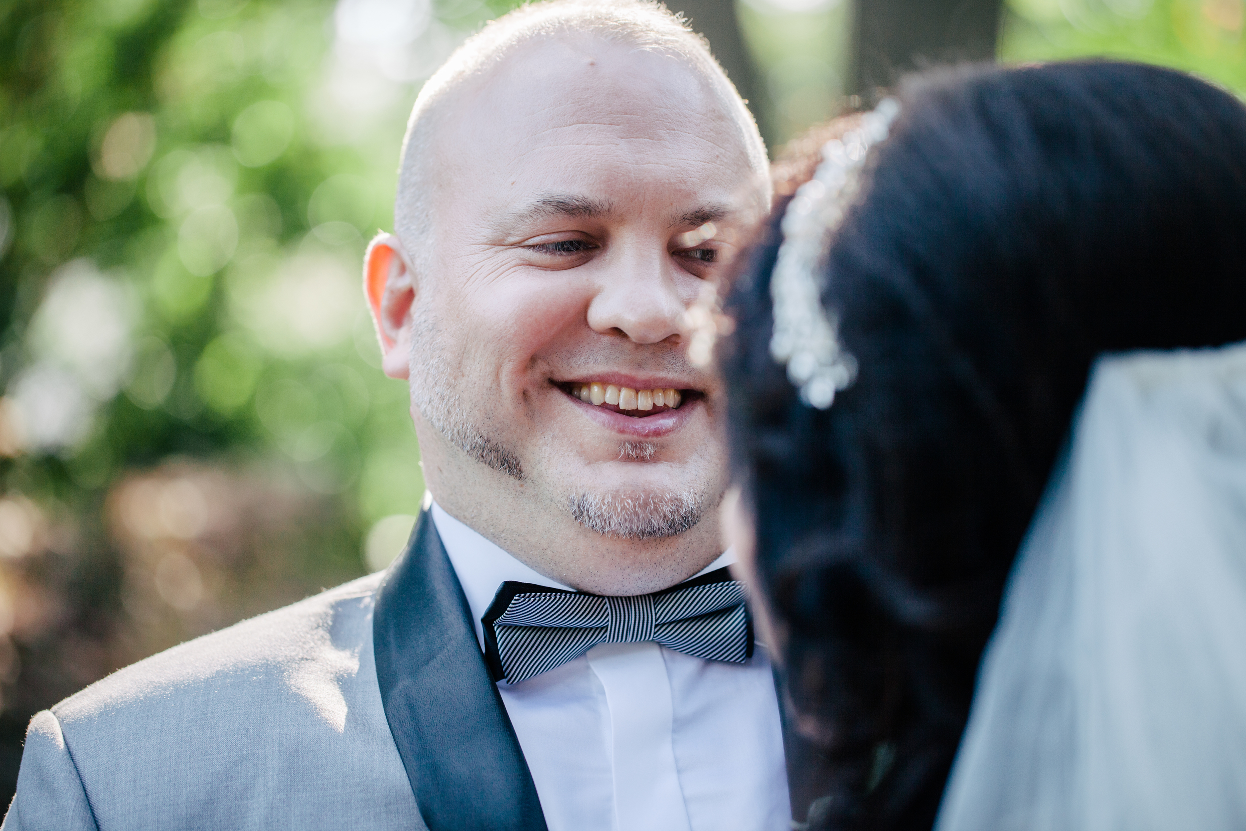 emotional look of groom on his wedding day