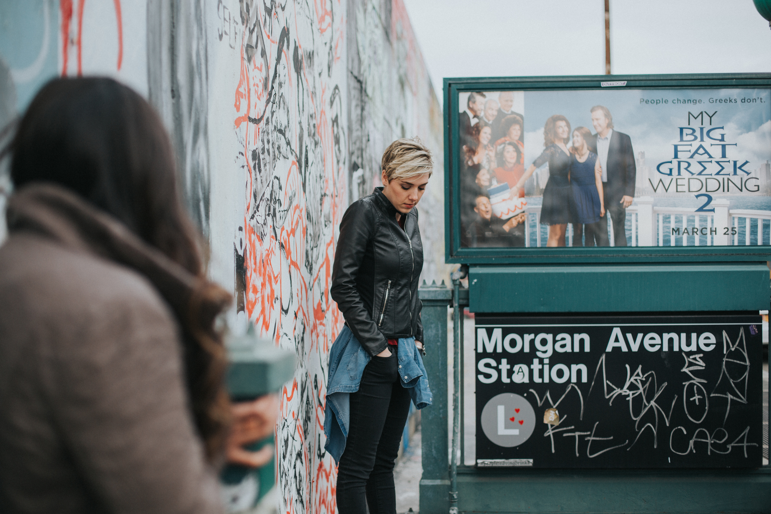 street train photography Brooklyn l stop