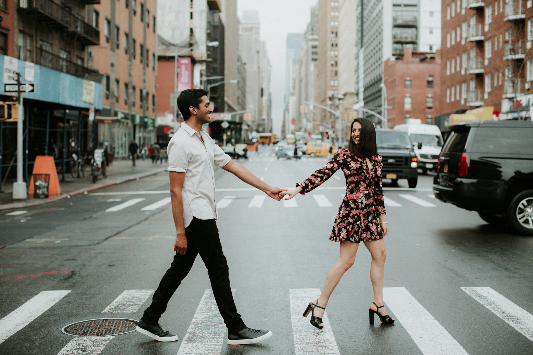 Prarna + Praveen // NYC in home engagement session — Forever ...